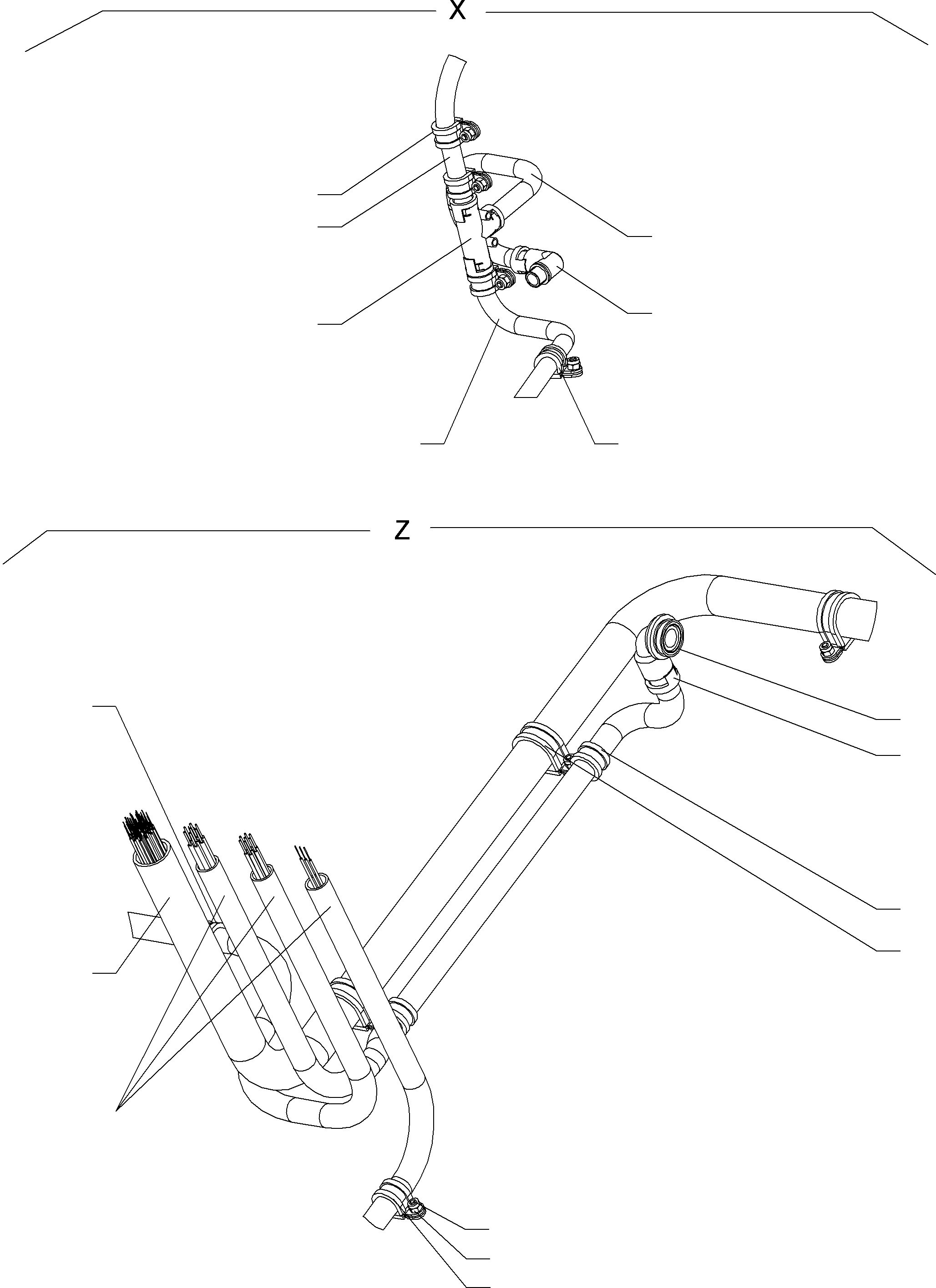 Komatsu parts book diagram for PC8000-6E S/N 12087: CABLES- CABLE DUCT