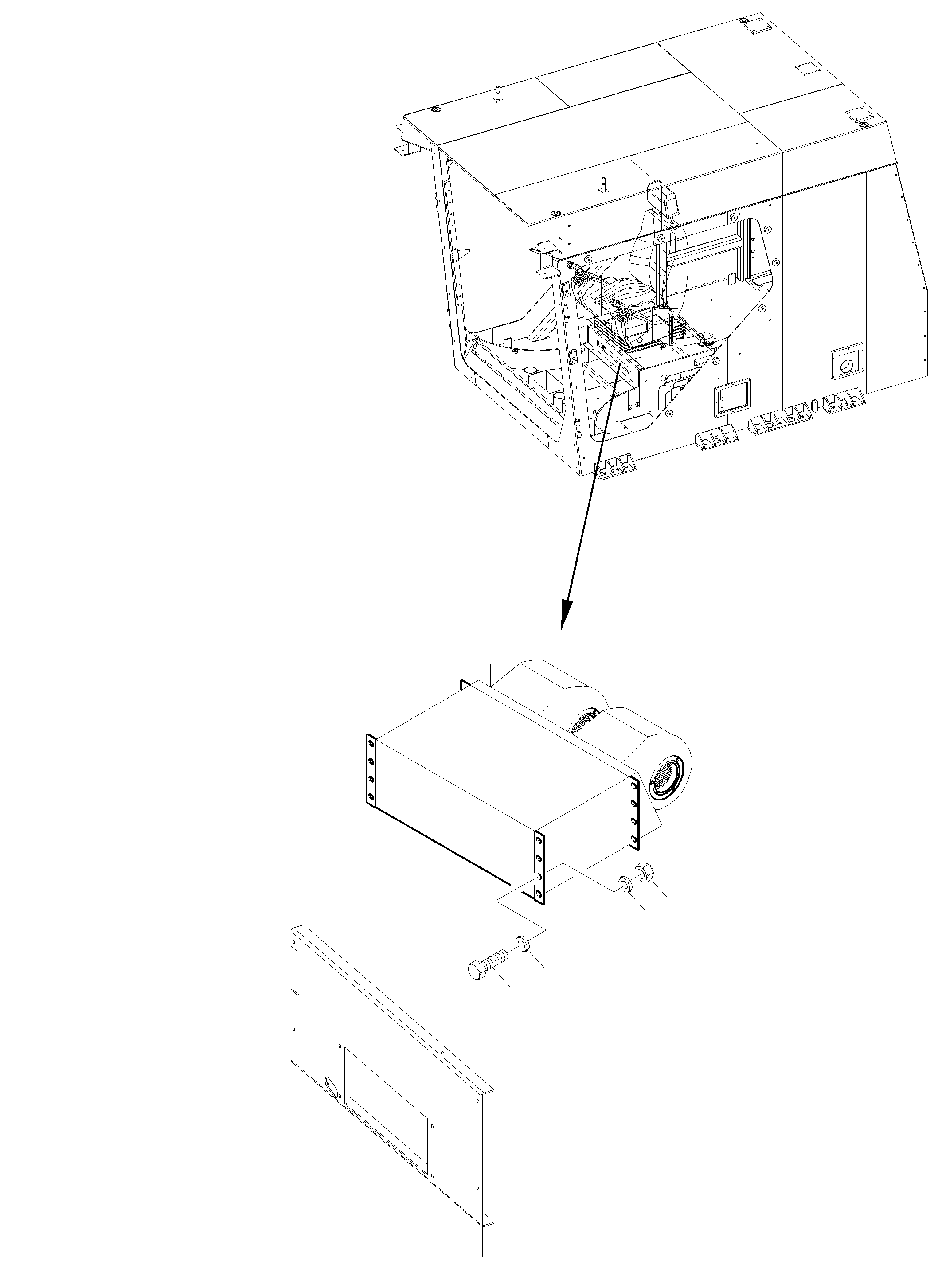 Komatsu parts book diagram for PC8000-6E S/N 12087: ELECTRIC HEATER (COLLECTORLESS)