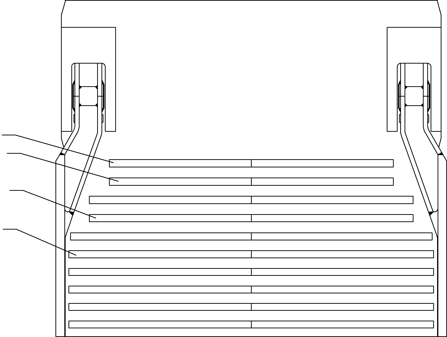 Komatsu parts book diagram for PC8000-6E S/N 12087: WEAR AND TEAR PARTS - BACK PANEL 42,0 CBM,M3 WP 3