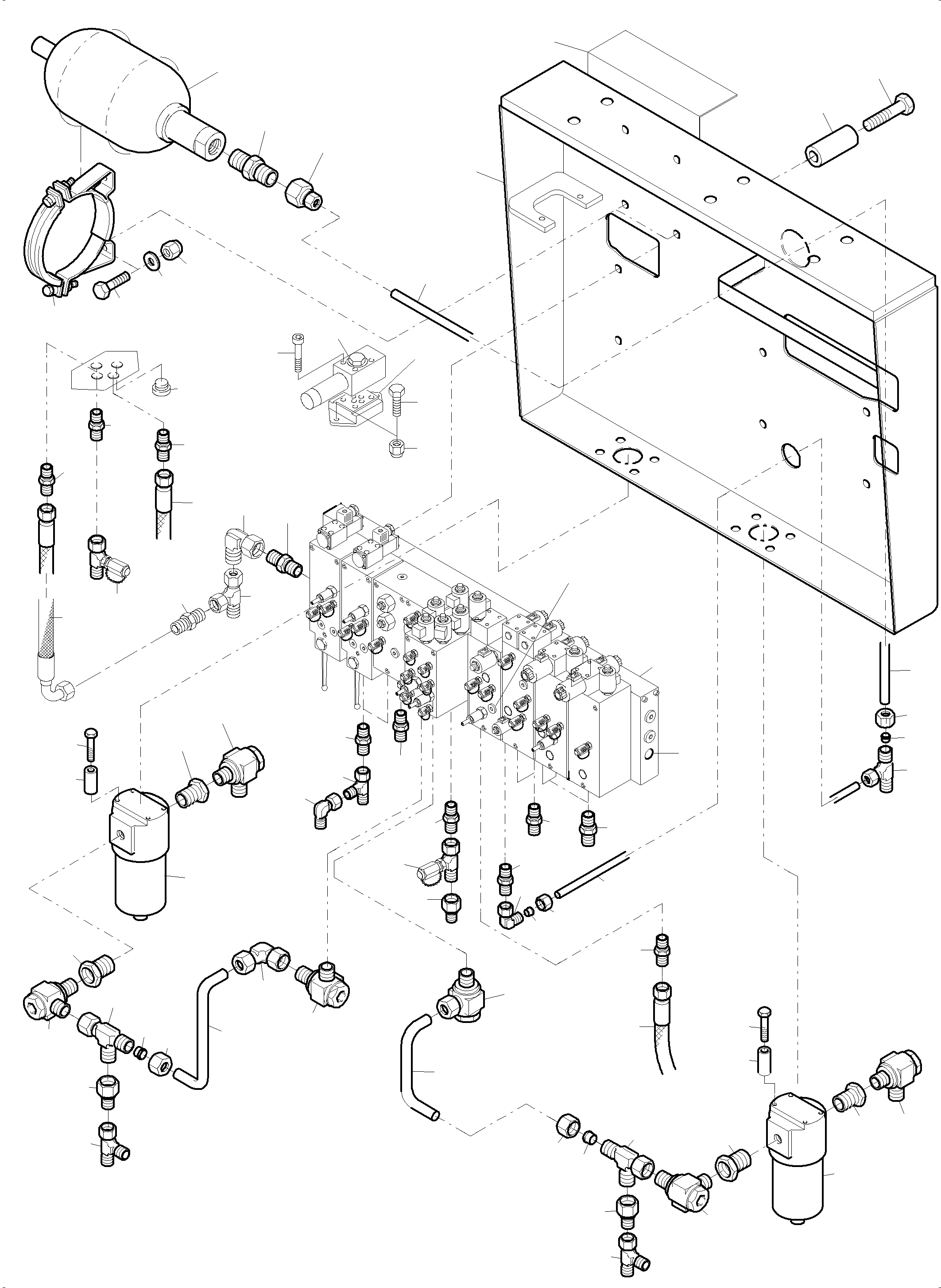 Excavators Mining Komatsu / PC8000-6E S/N 12095(G12095) / Filter- and Control Plate Front(113-1831j : 113-1831j)