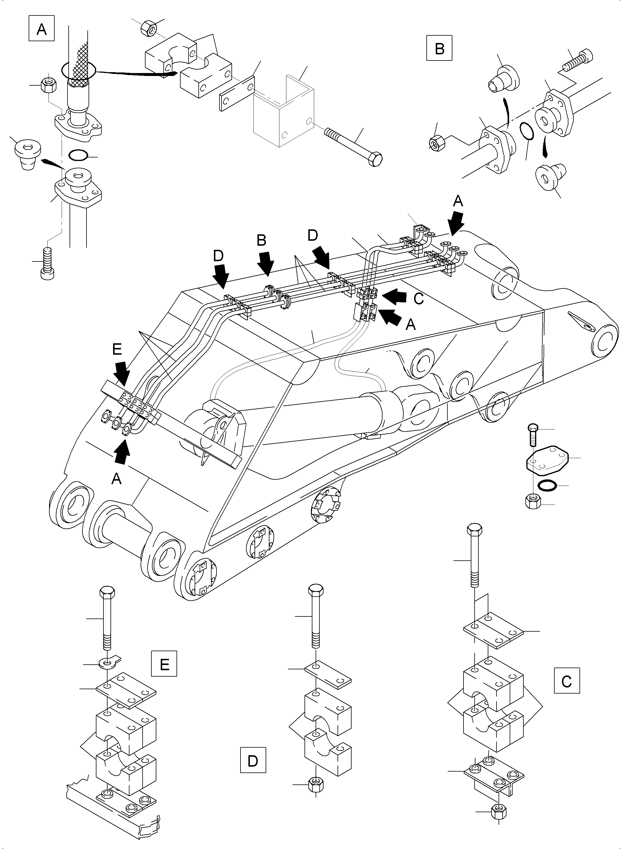 Excavators Mining Komatsu / PC8000-6E S/N 12095(G12095) / Boom 8.15 m(113-4003 : 113-4003)
