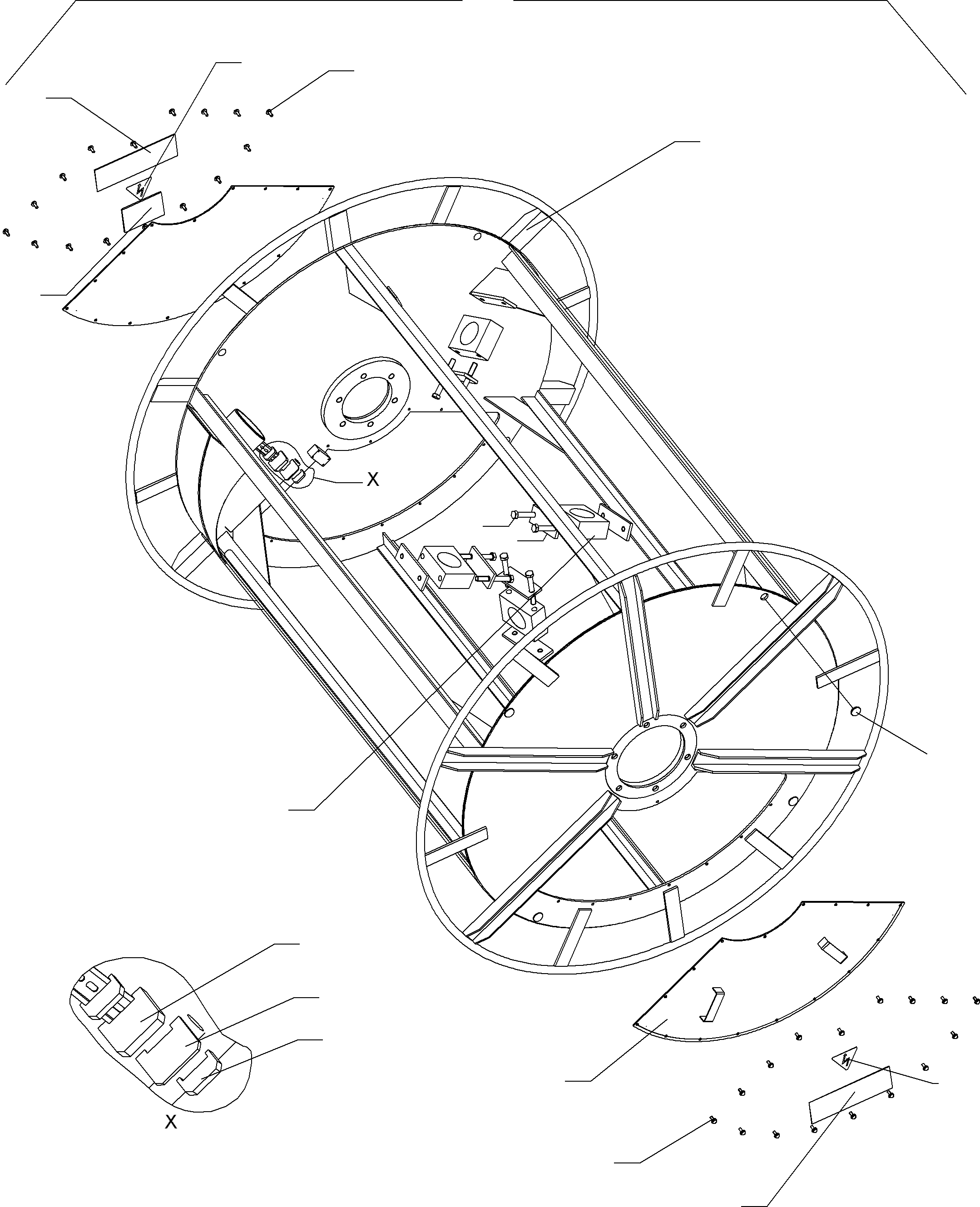 Excavators Mining Komatsu / PC8000-6E S/N 12095(G12095) / Drum Sheet Casing(991-1189 : 991-1189)
