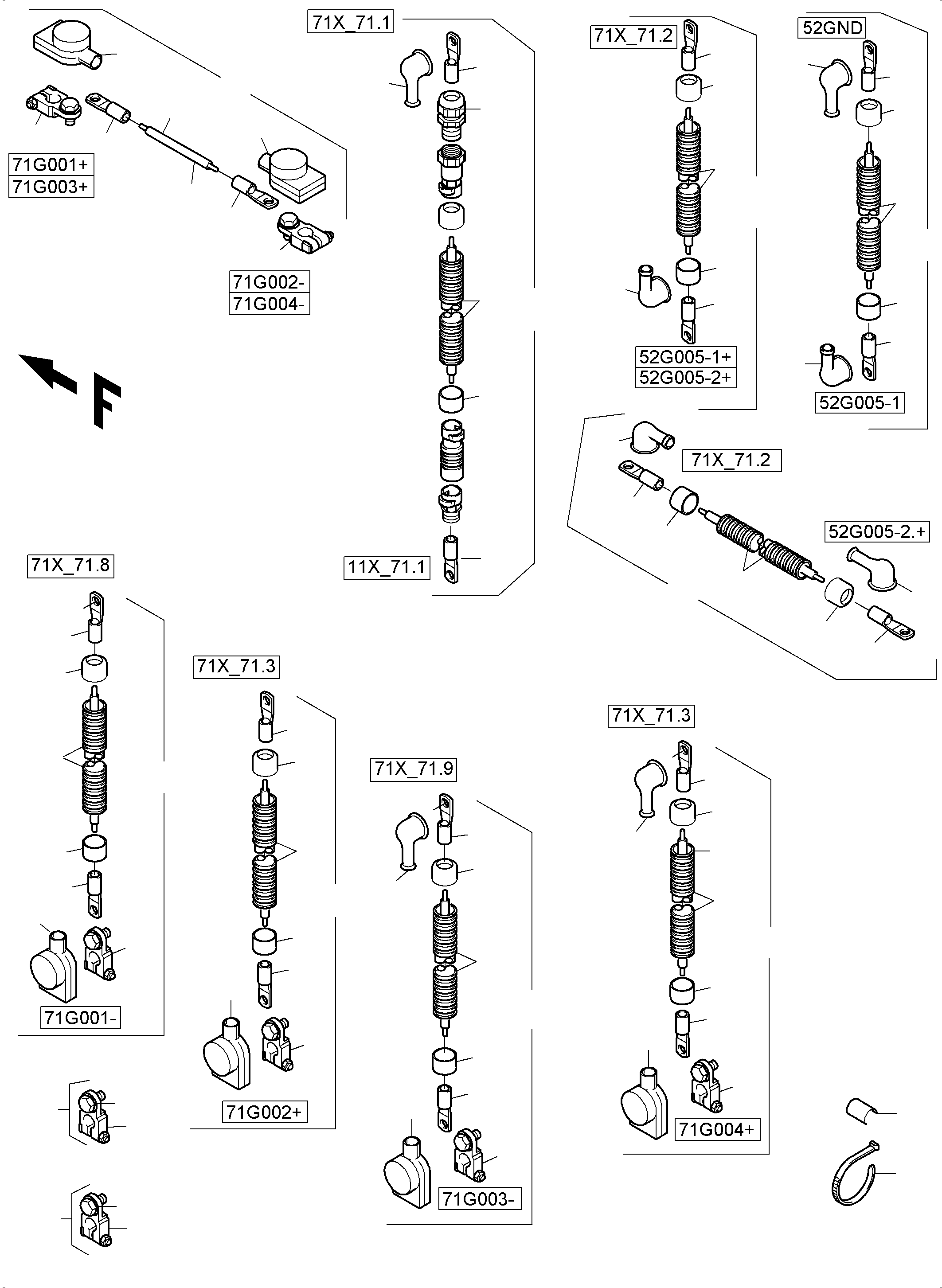Excavators Mining Komatsu / PC8000-6 S/N 12111(G12111) / Batteries with Cables(113-2231 : 113-2231)
