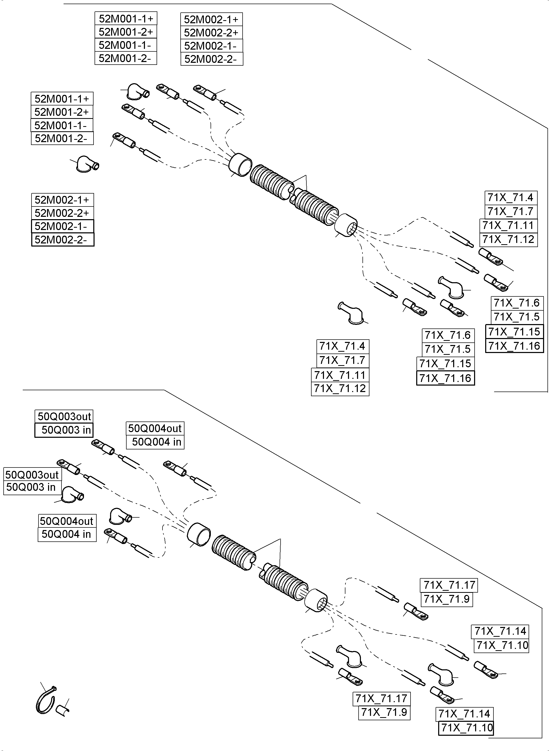 Excavators Mining Komatsu / PC8000-6 S/N 12111(G12111) / Batteries with Cables(113-2231 : 113-2231)