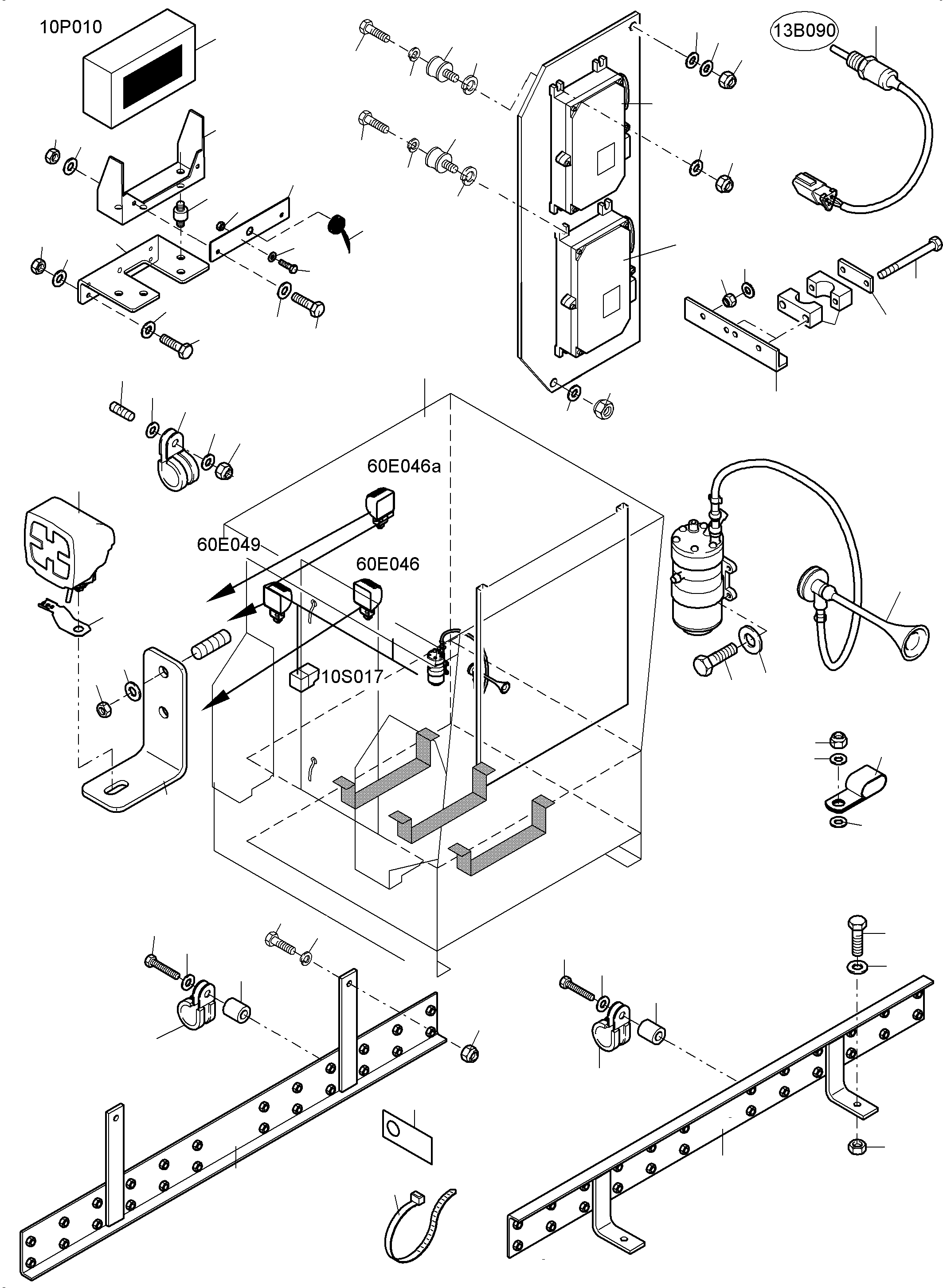 Excavators Mining Komatsu / PC8000-6 S/N 12111(G12111) / Electric - Cab Support(113-2235g : 113-2235g)
