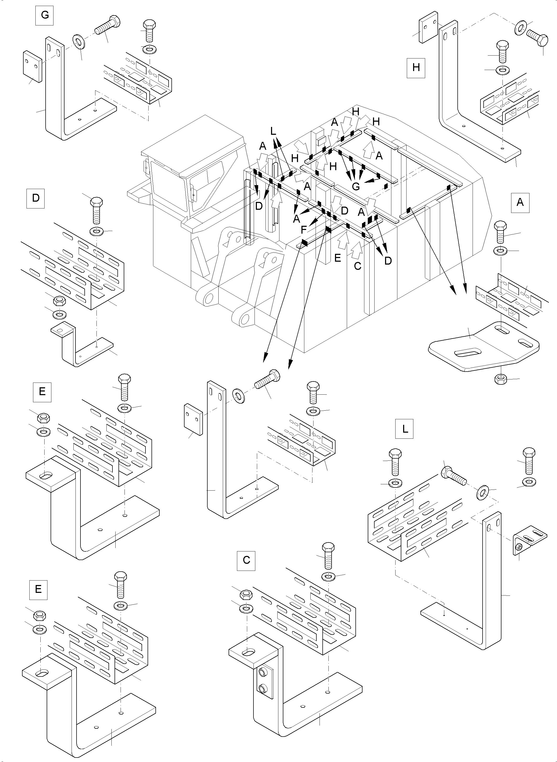 Excavators Mining Komatsu / PC8000-6 S/N 12111(G12111) / Lighting Equipment-machine house(113-2206 : 113-2206)