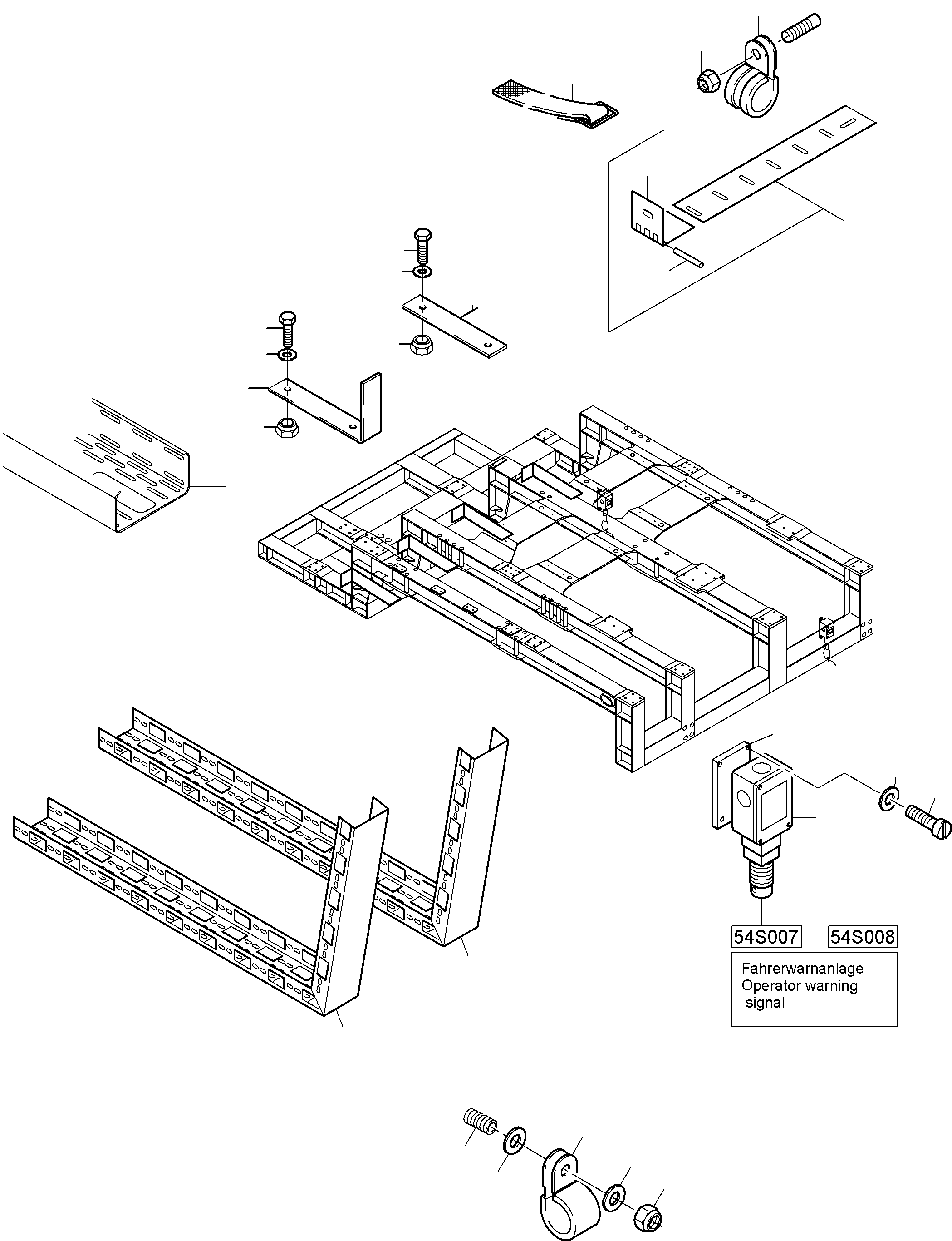 Excavators Mining Komatsu / PC8000-6 S/N 12112(G12112) / E-parts power frame(113-2208 : 113-2208)