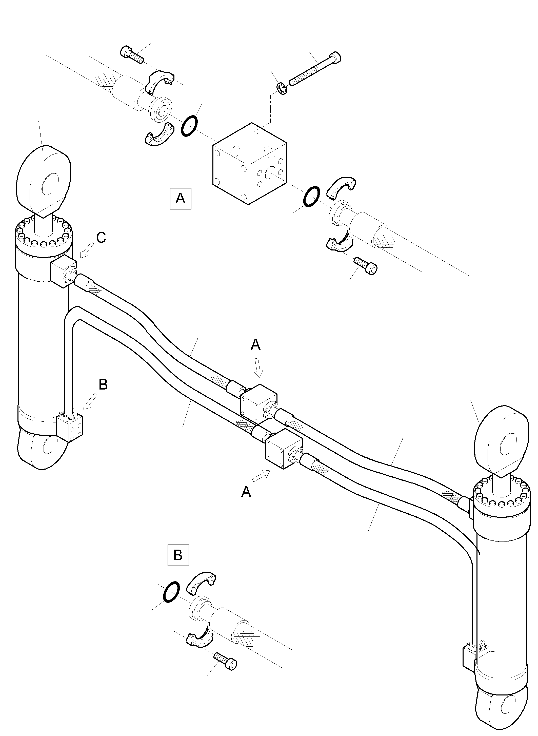 Excavators Mining Komatsu / PC8000-6 S/N 12112(G12112) / Bullclam Bucket 42,0 cbm(113-5117 : 113-5117)
