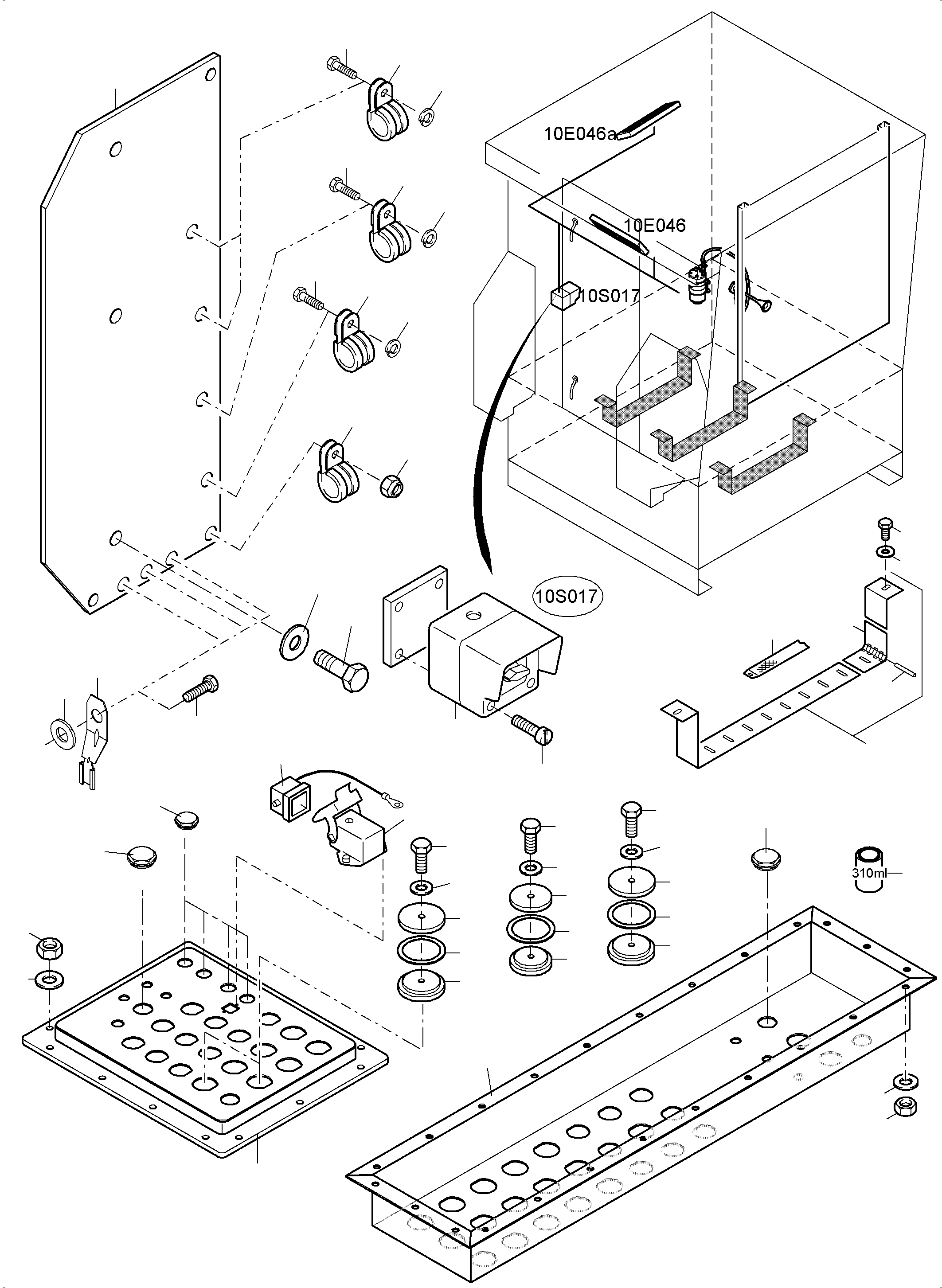 Excavators Mining Komatsu / PC8000-6 S/N 12112(G12112) / Electric - Cab Support(113-2235g : 113-2235g)