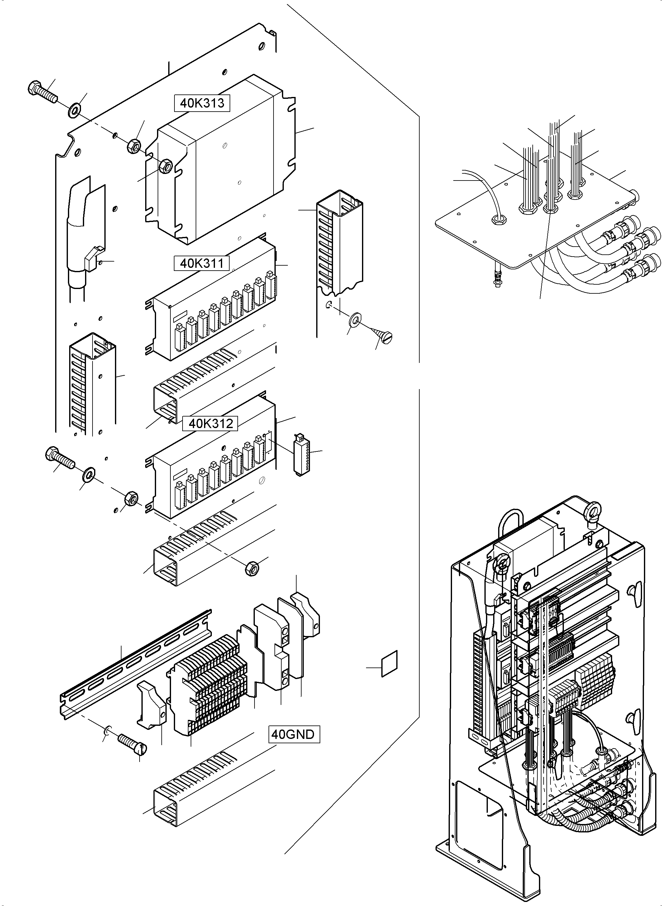 Excavators Mining Komatsu / PC8000-6 S/N 12112(G12112) / Switch cabinet Ort 40(113-2272g : 113-2272g)