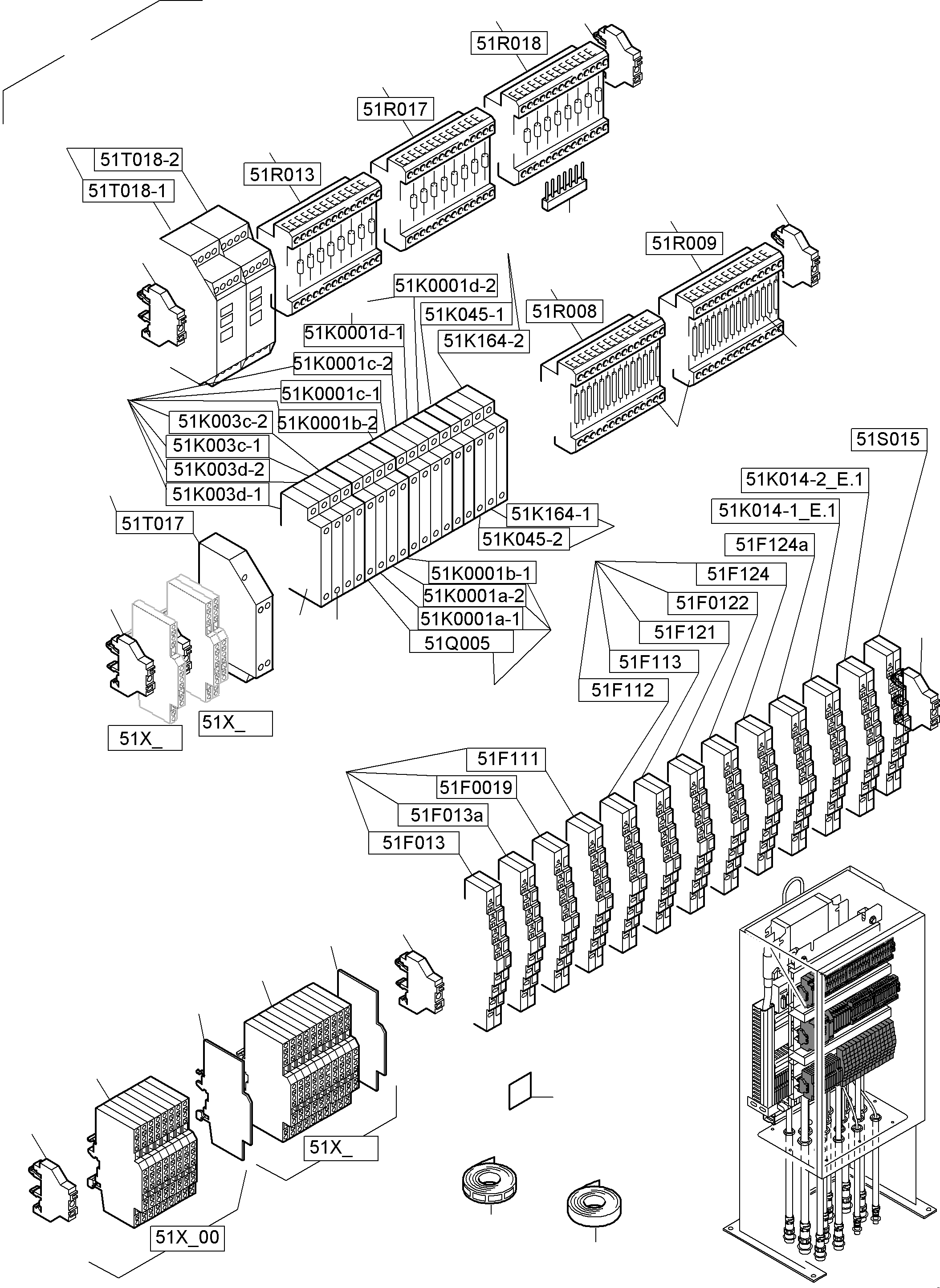 Excavators Mining Komatsu / PC8000-6 S/N 12112(G12112) / Switch cabinet Ort 51(113-2274h : 113-2274h)