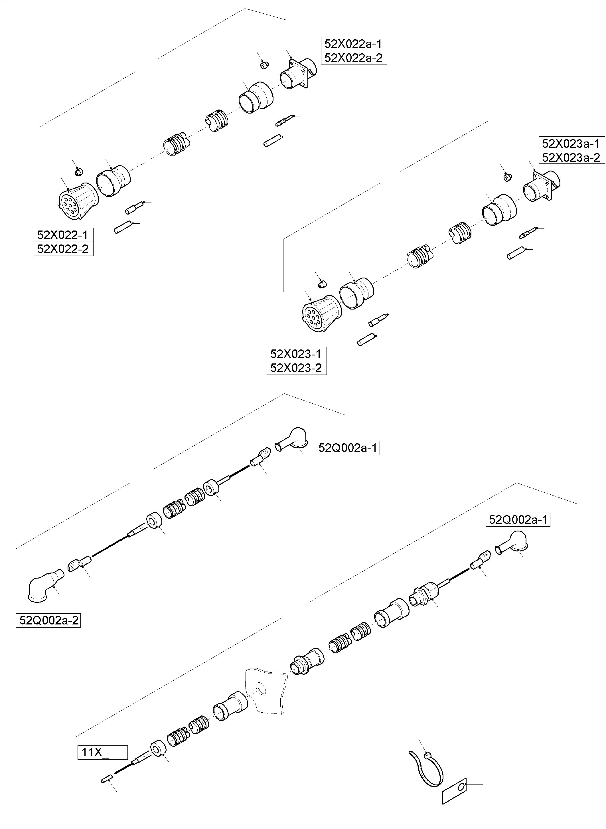 Excavators Mining Komatsu / PC8000-6 S/N 12112(G12112) / Cables - Motor(113-2248i : 113-2248i)
