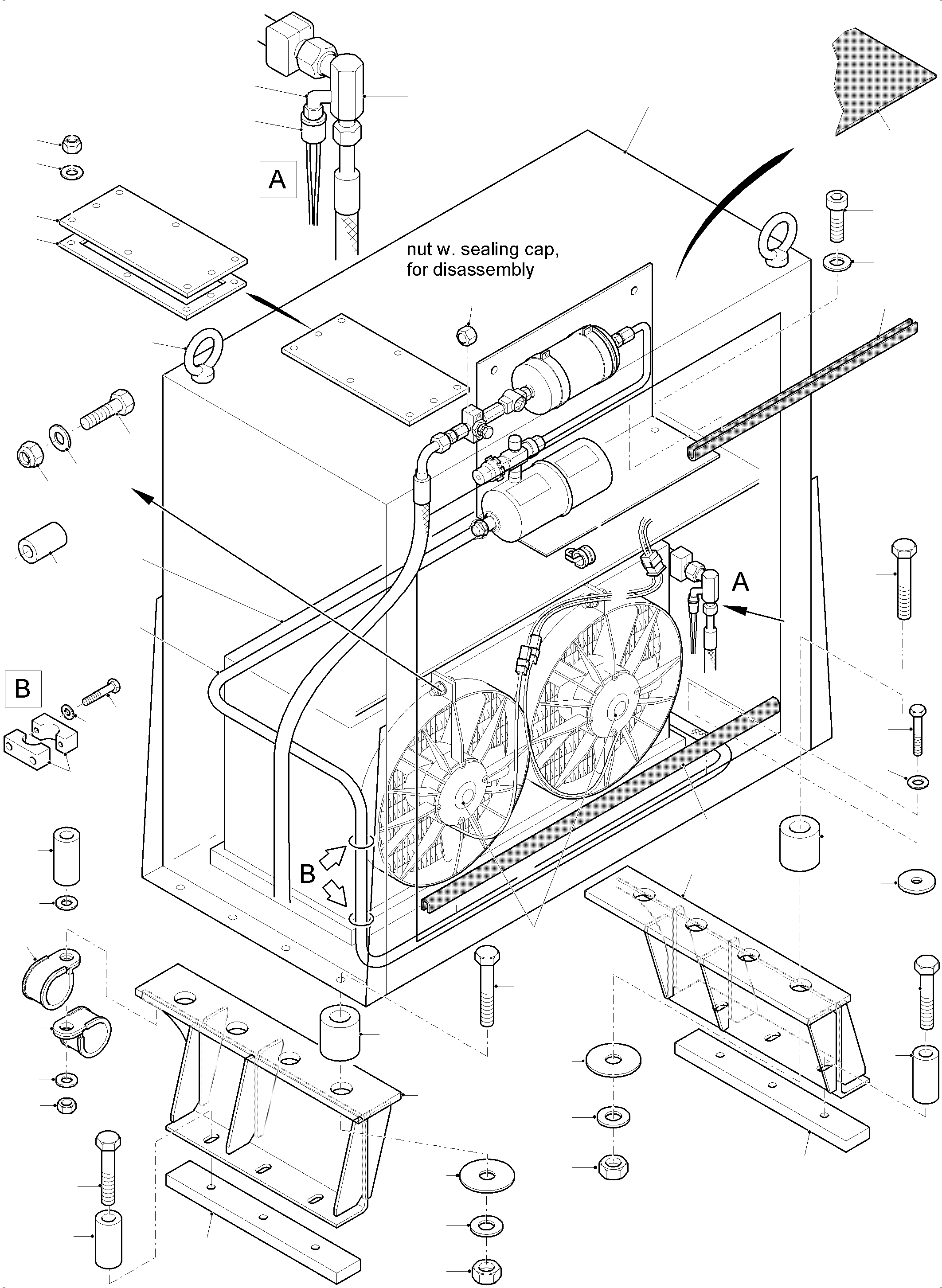Excavators Mining Komatsu / PC8000-6 S/N 12112(G12112) / Air Condition Arr. - Cabine(113-2043b : 113-2043b)