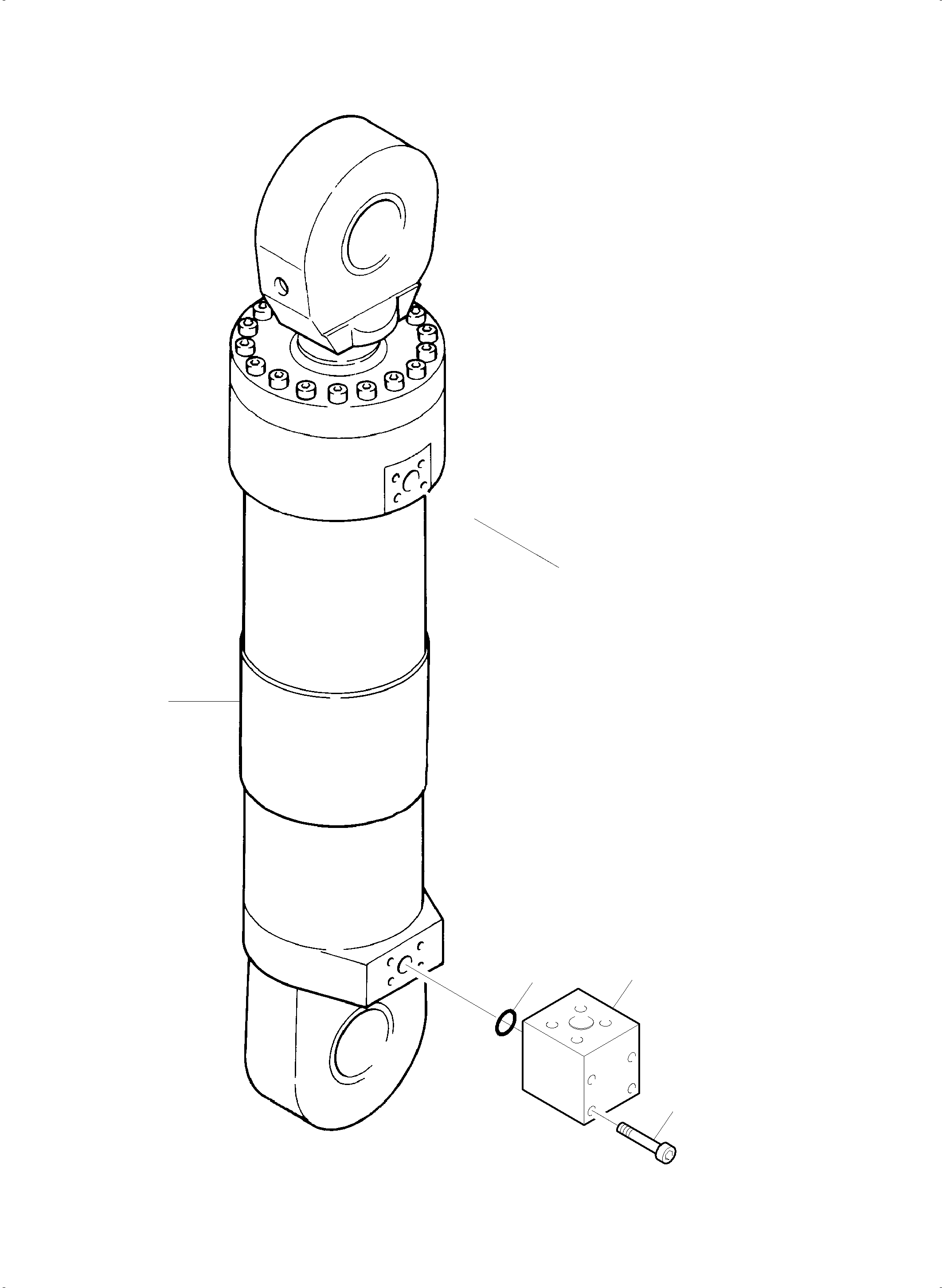 Excavators Mining Komatsu / PC8000-6 S/N 12112(G12112) / Clam Cylinder, R.H. and L.H.(113-5039b : 113-5039b)
