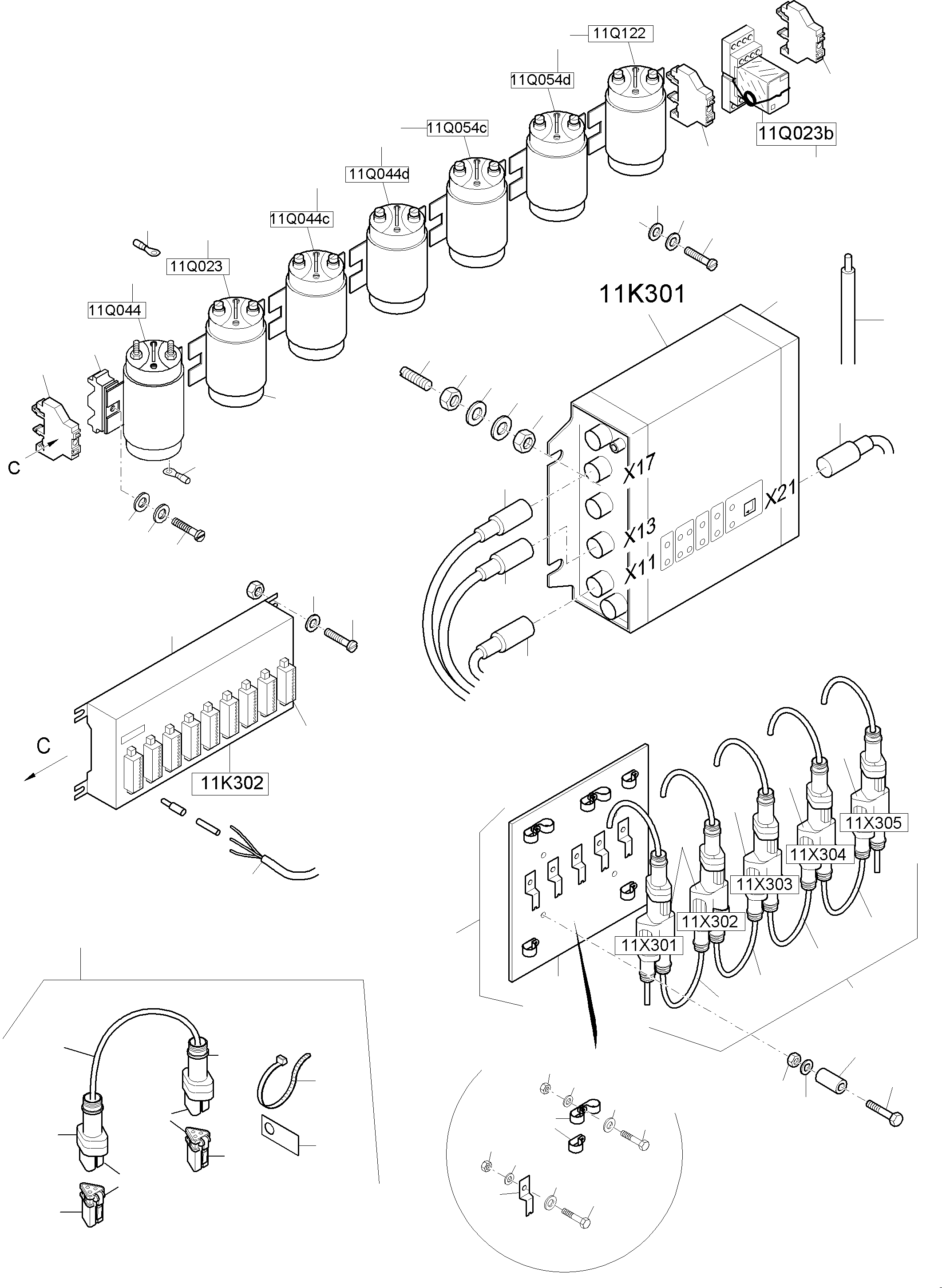 Excavators Mining Komatsu / PC8000-6 S/N 12112(G12112) / Switch framing X2 Ort 11(113-2218h : 113-2218h)