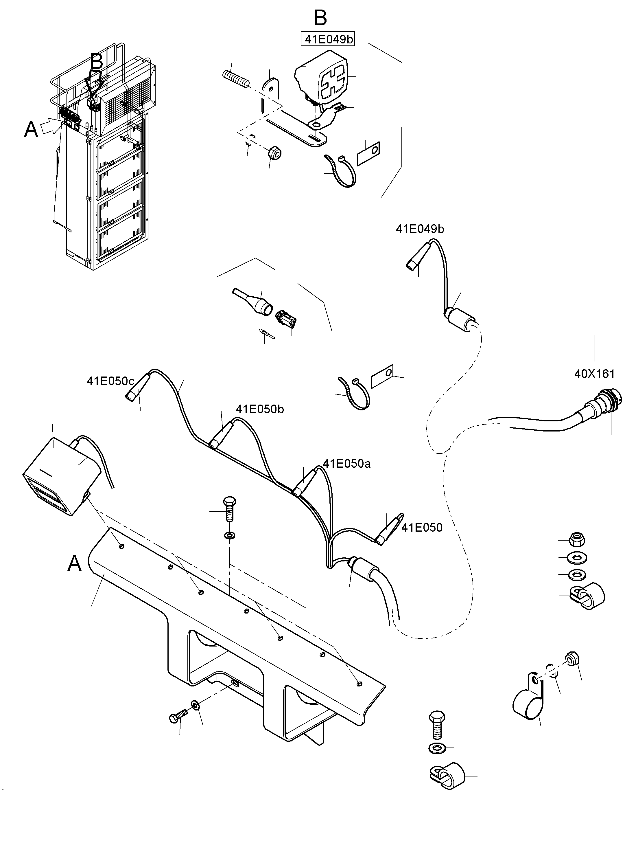 Excavators Mining Komatsu / PC8000-6 S/N 12114(G12114) / Lighting Equipment-Oil cooler(113-2216a : 113-2216a)