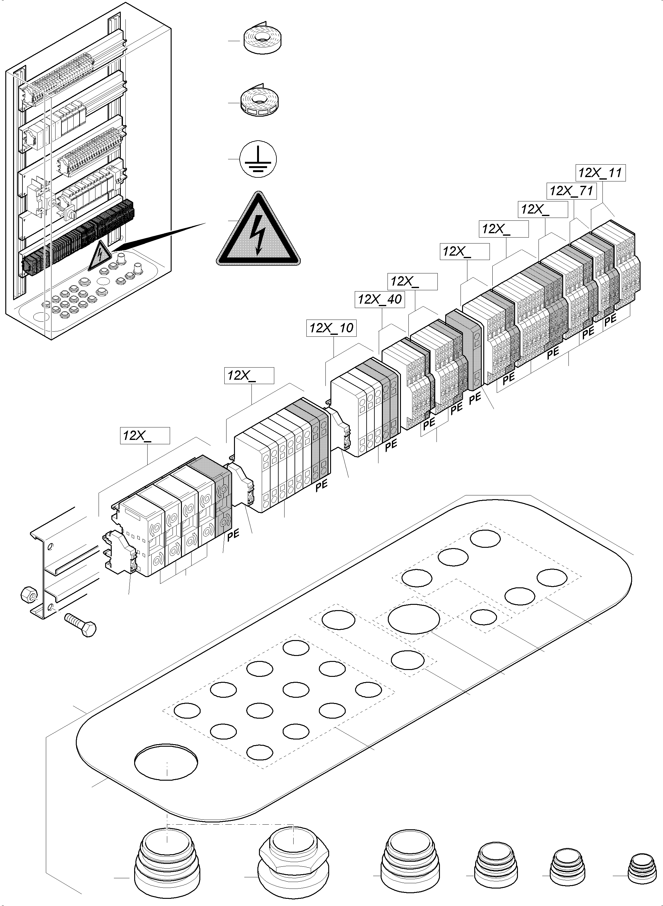 Excavators Mining Komatsu / PC8000-6 S/N 12114(G12114) / Switch Framing  LOC:12(113-2523 : 113-2523)