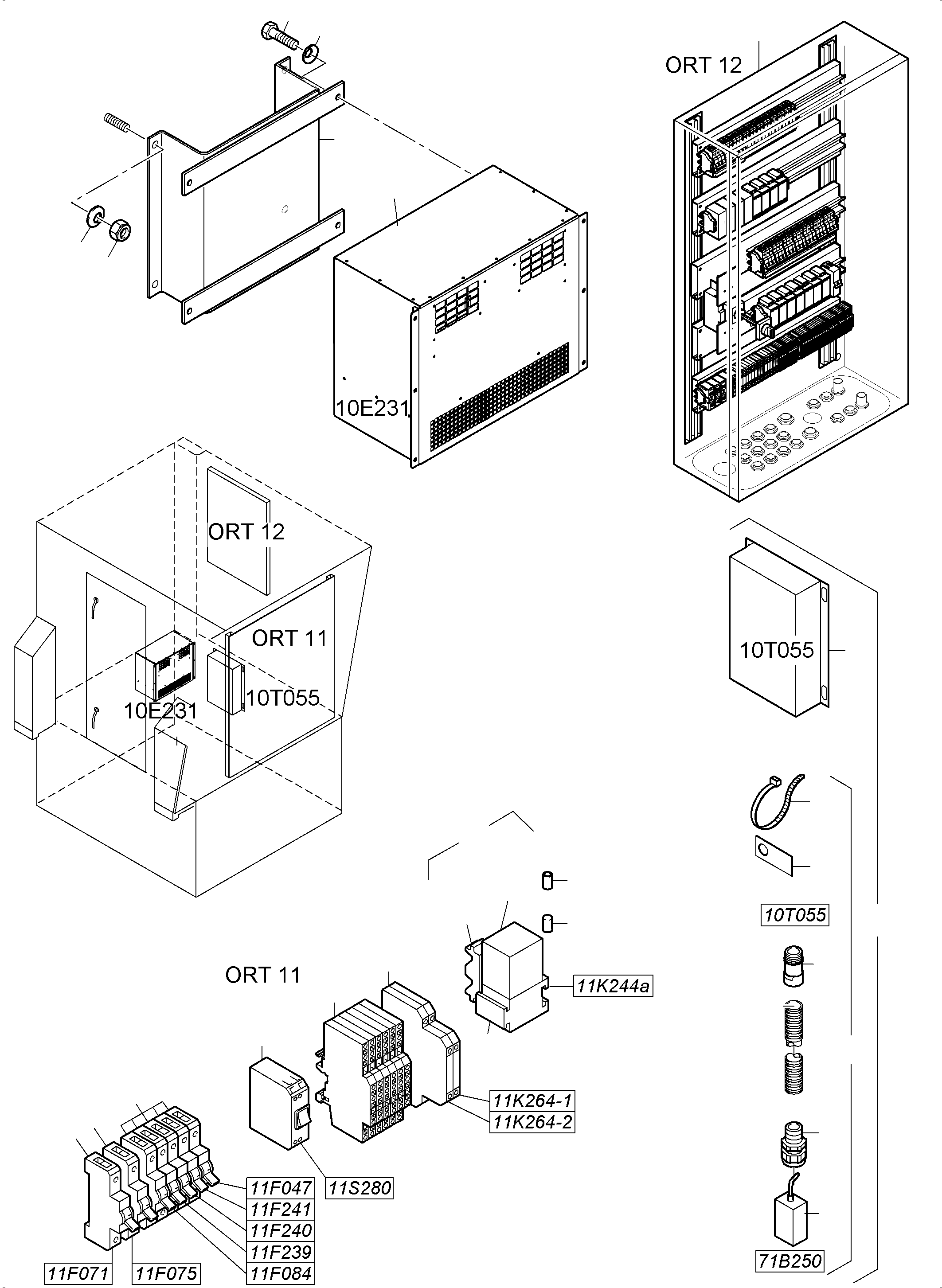 Excavators Mining Komatsu / PC8000-6 S/N 12114(G12114) / Electric Parts Temperature Conditioning - Cab Support(113-2505c : 113-2505c)