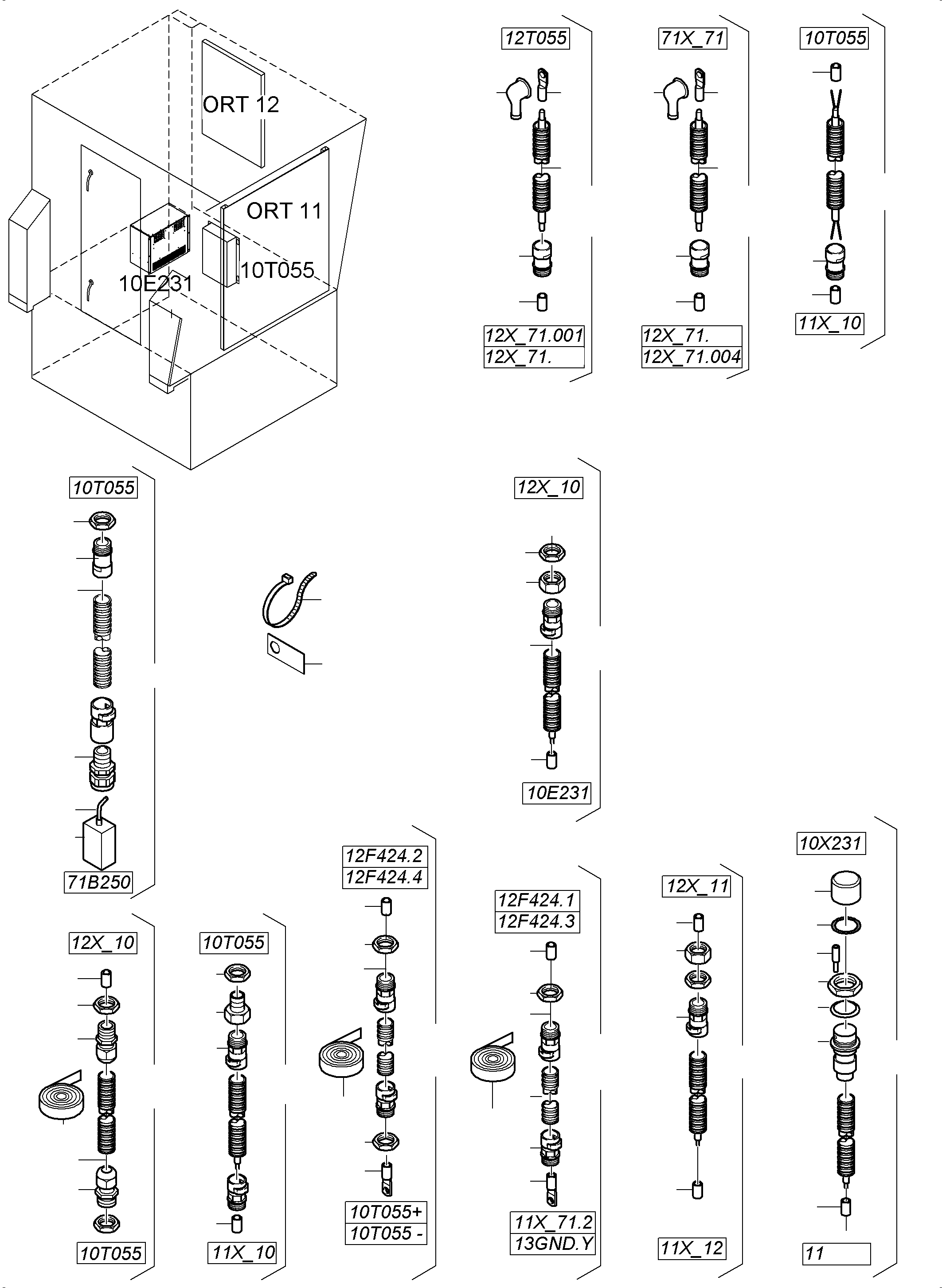 Excavators Mining Komatsu / PC8000-6 S/N 12114(G12114) / Electric Parts Temperature Conditioning - Cab Support(113-2505c : 113-2505c)