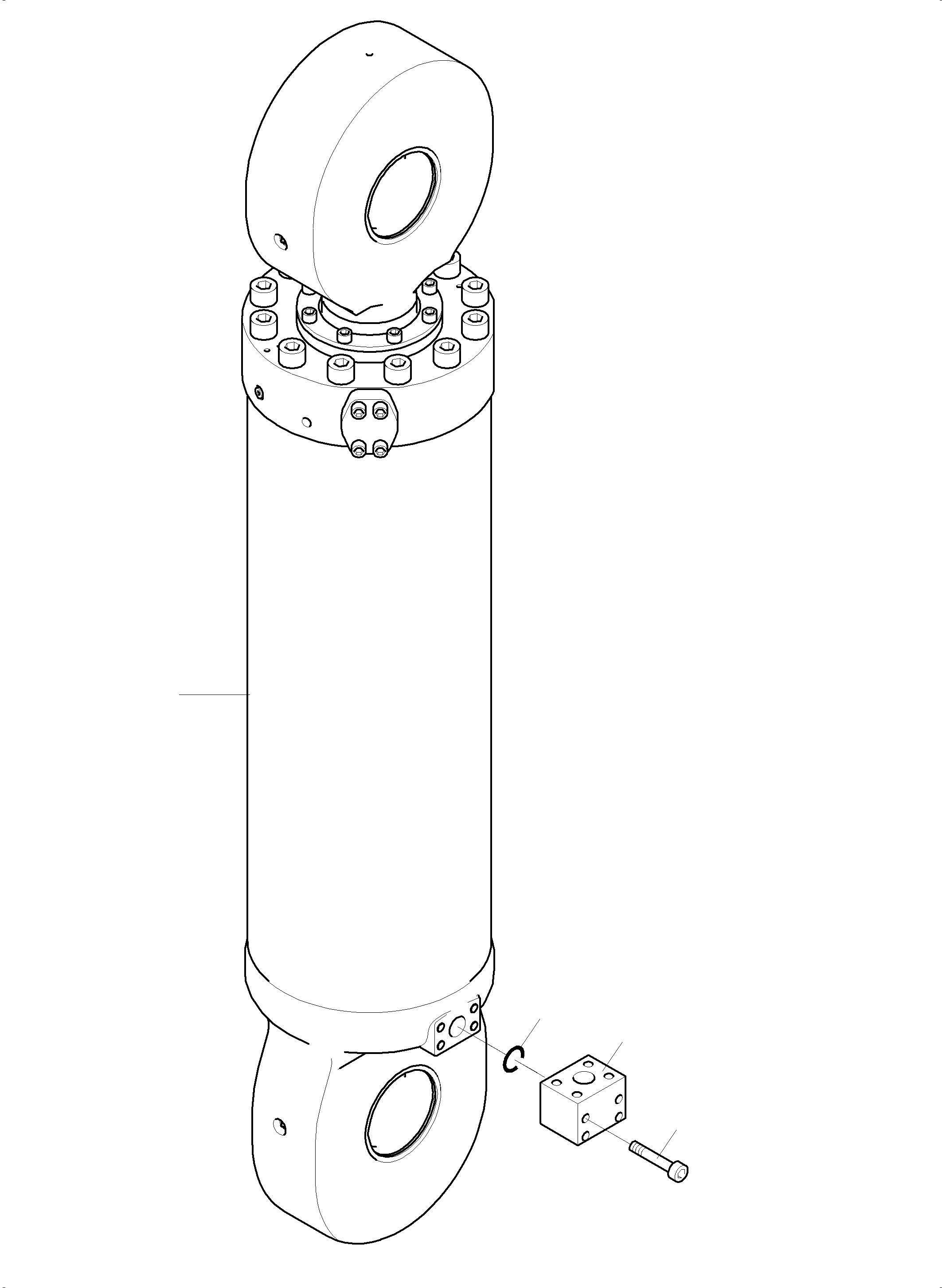 Excavators Mining Komatsu / PC8000-6 S/N 12114(G12114) / Clam Cylinder, R.H. and L.H.(113-5039b : 113-5039b)