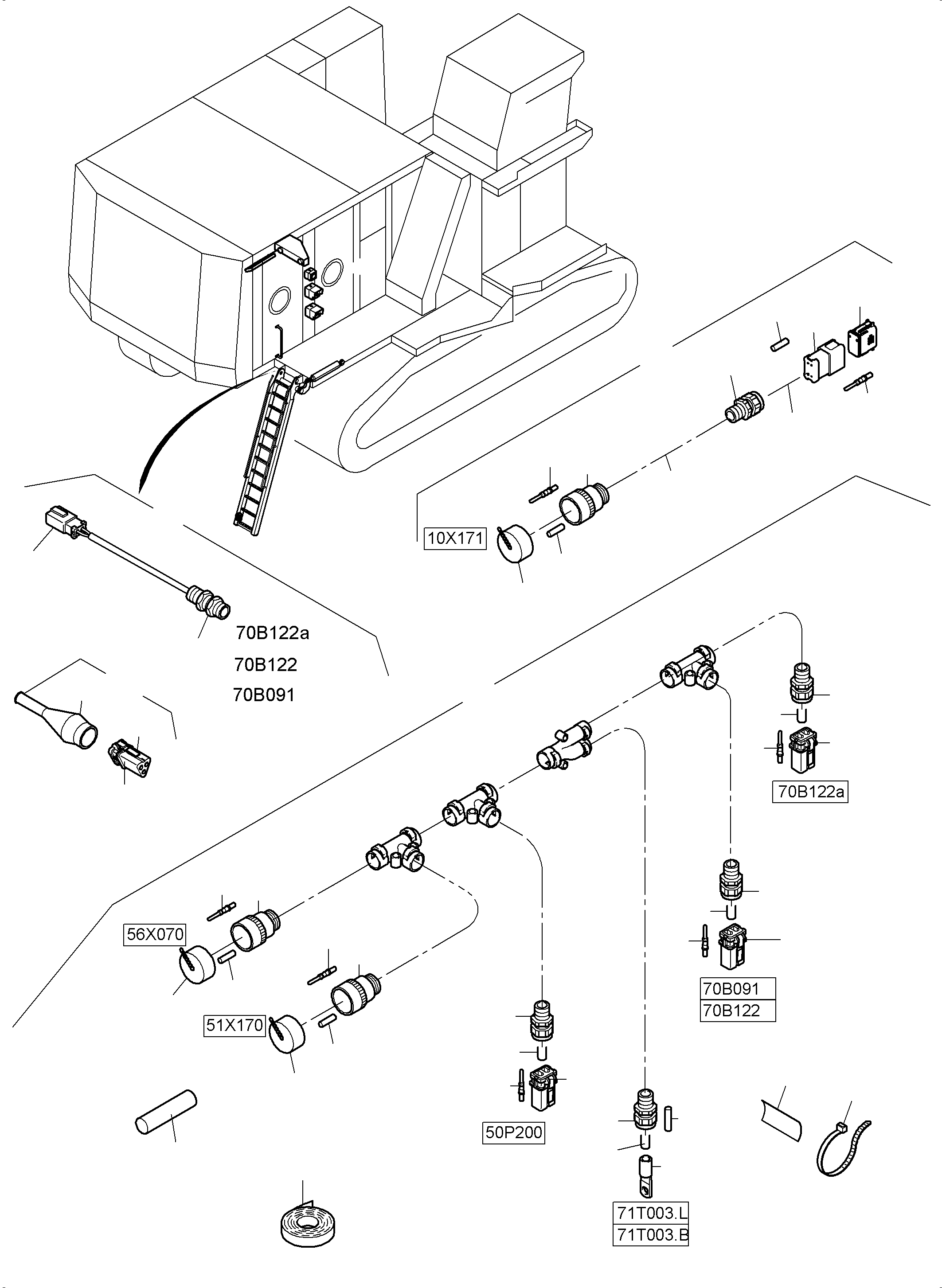 Excavators Mining Komatsu / PC8000-6 S/N 12114(G12114) / Electric Parts - Ladder(113-2243h : 113-2243h)