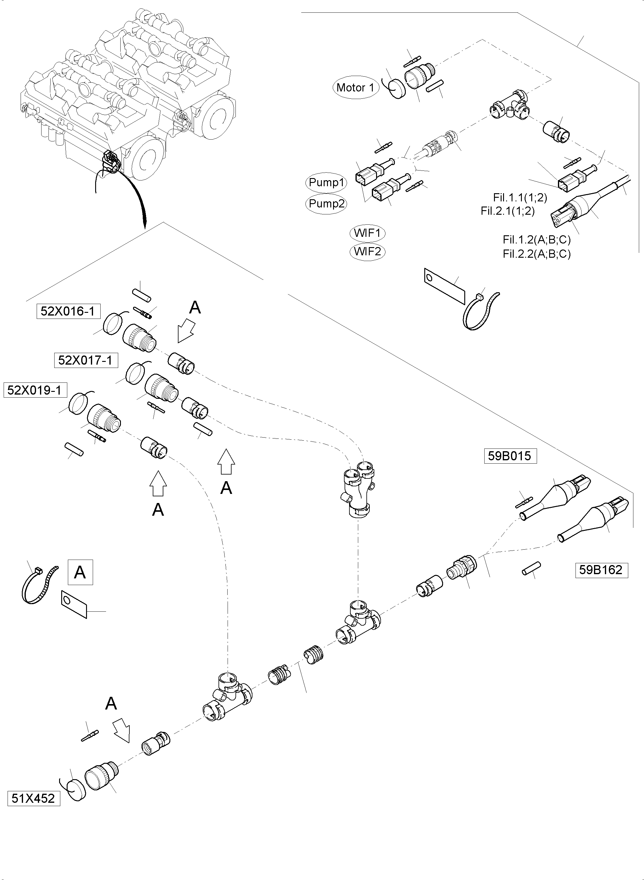 Excavators Mining Komatsu / PC8000-6 S/N 12114(G12114) / Cables - Motor(113-2248j : 113-2248j)