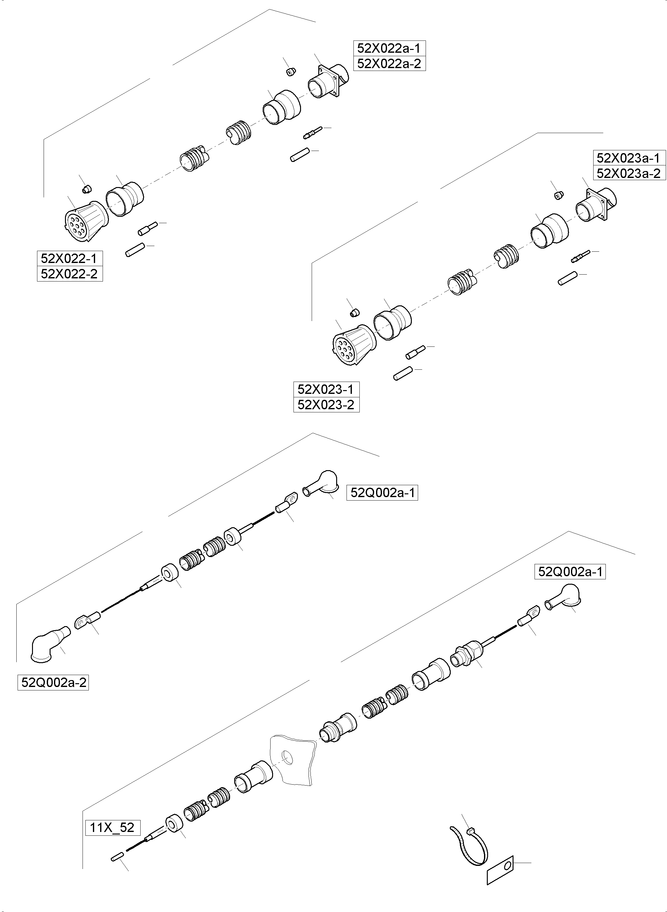 Excavators Mining Komatsu / PC8000-6 S/N 12114(G12114) / Cables - Motor(113-2248j : 113-2248j)
