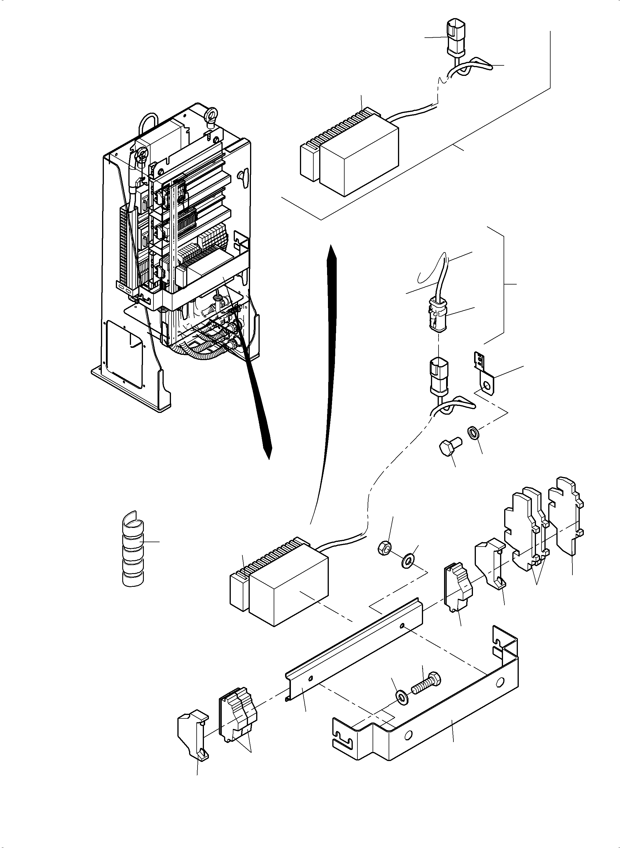 Excavators Mining Komatsu / PC8000-6 S/N 12114(G12114) / Switch cabinet Ort 40(113-2272h : 113-2272h)