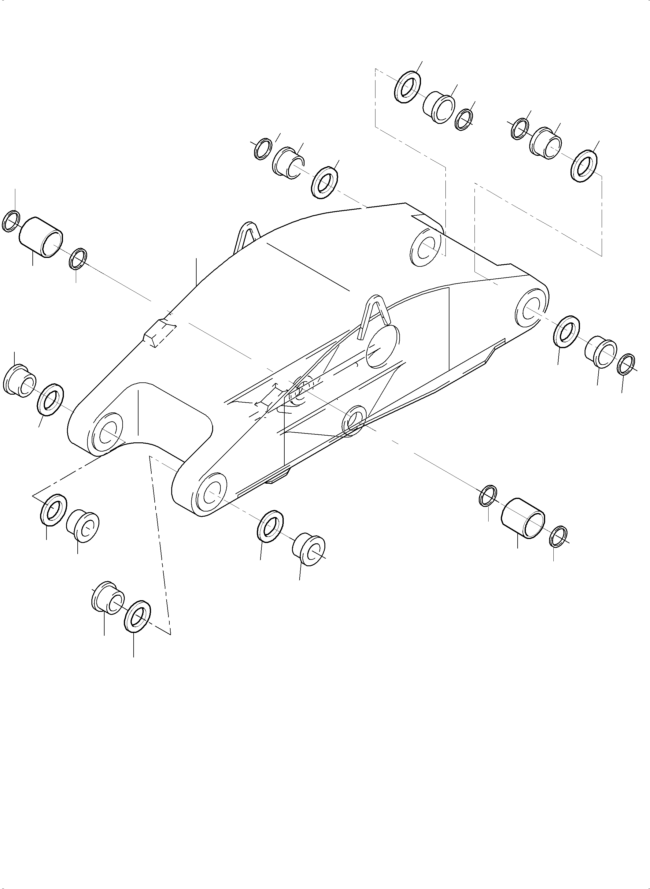 Excavators Mining Komatsu / PC8000-6 S/N 12114(G12114) / Stick 5,75m(113-4203a : 113-4203a)