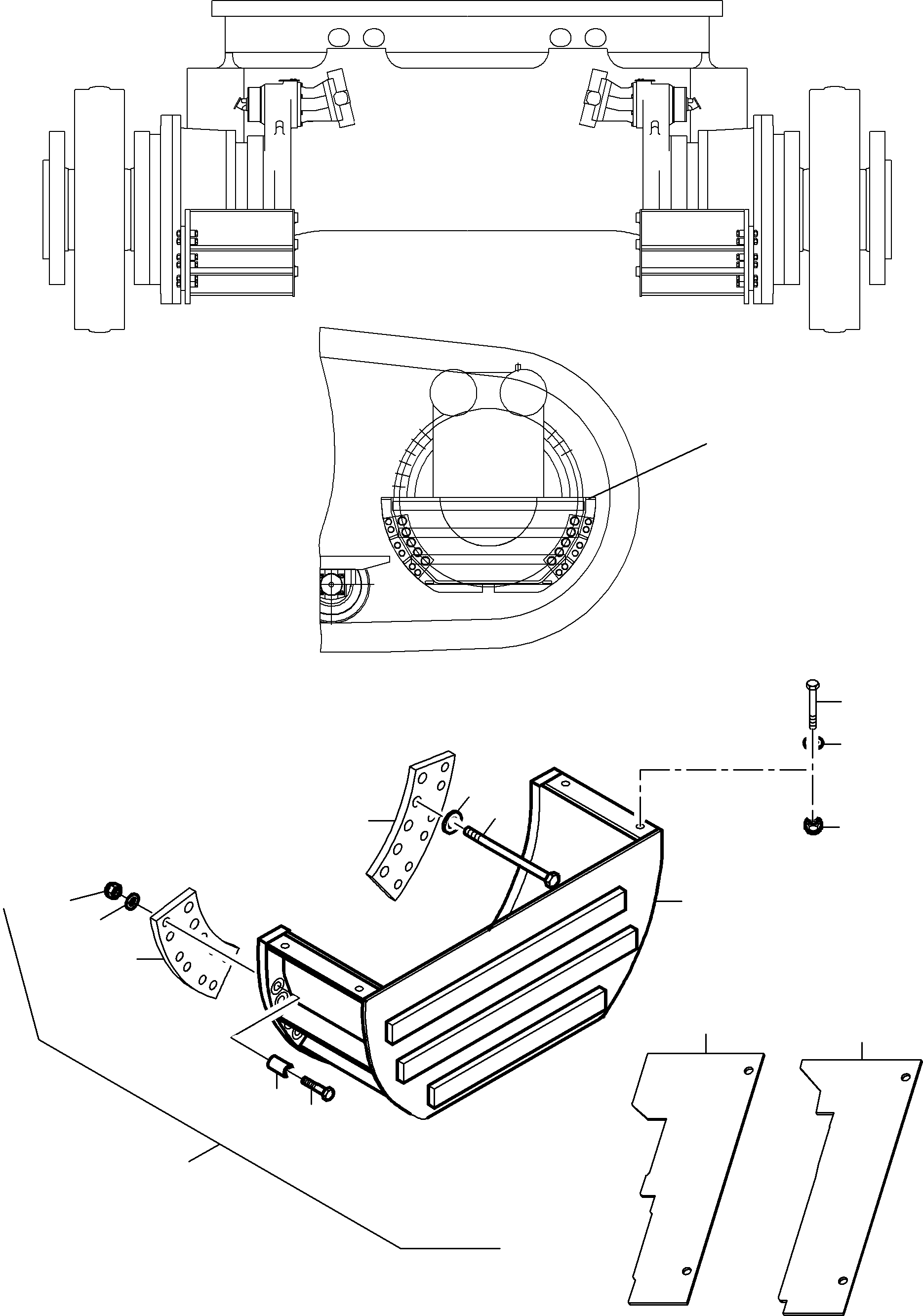 Komatsu parts book diagram for PC8000-11 S/N 12117: PROTECTING CAGE NT/TT