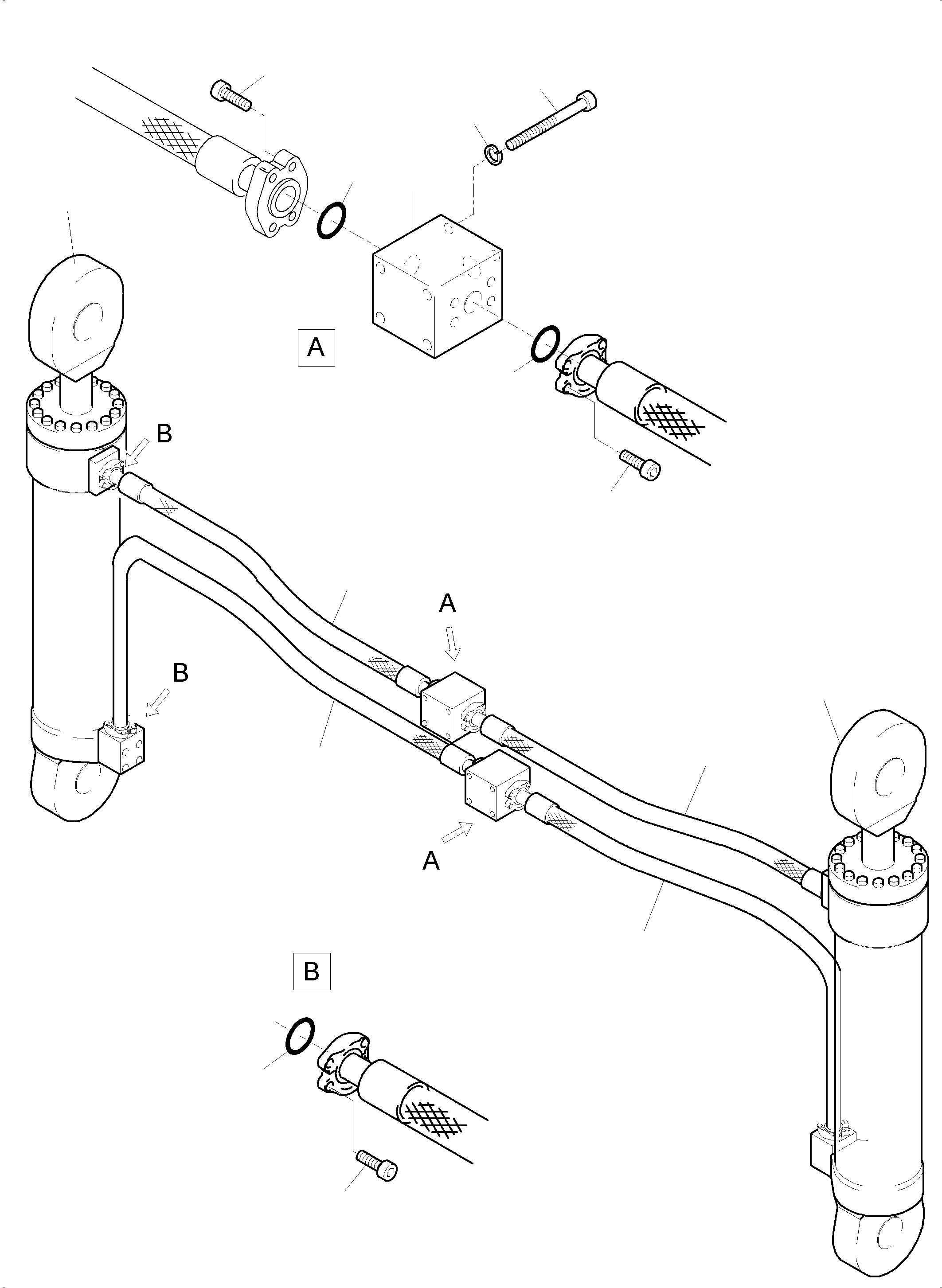 Komatsu parts book diagram for PC8000-11 S/N 12117: BULLCLAM BUCKET 42,0 CBM