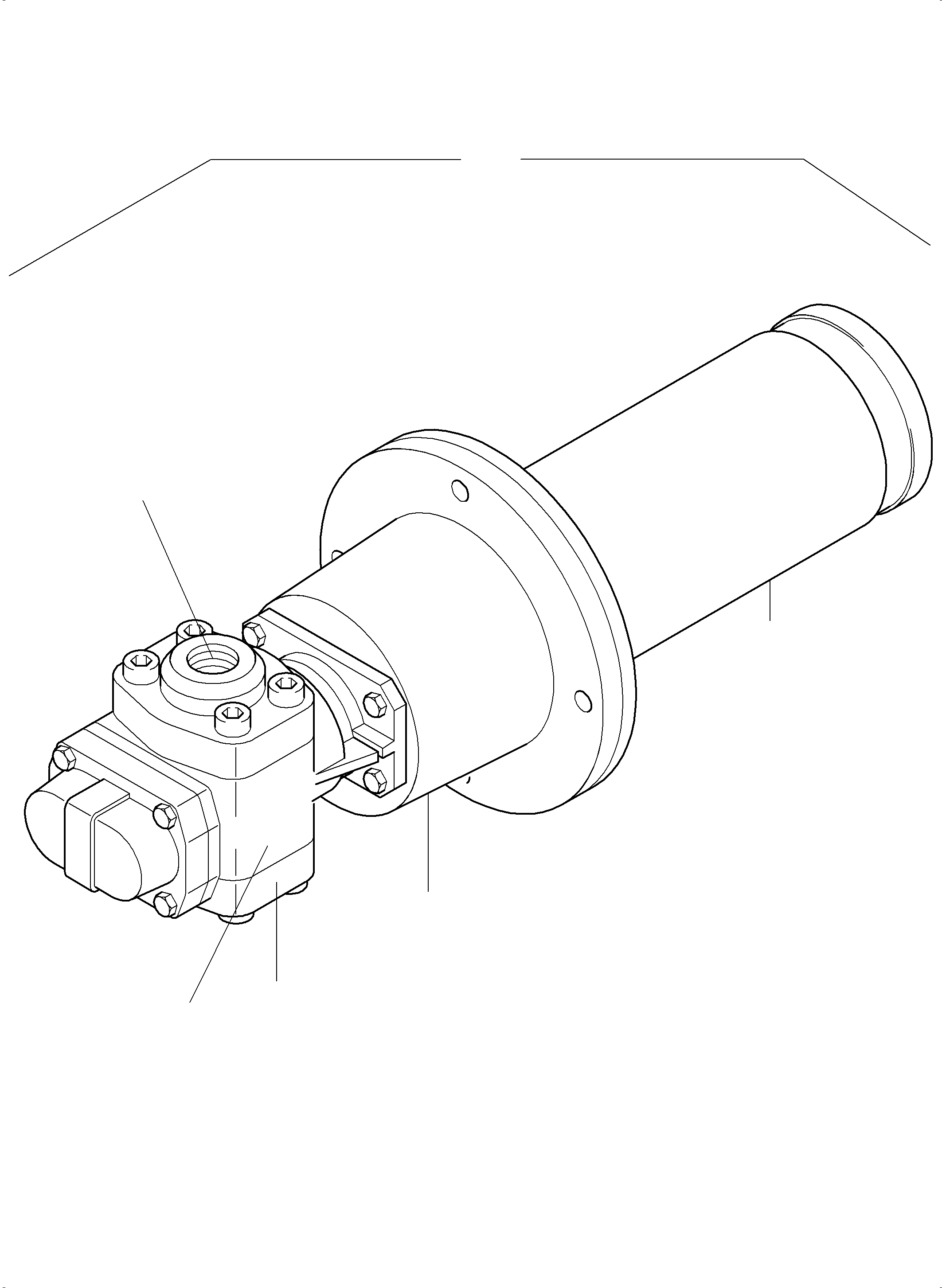 Komatsu parts book diagram for PC8000-11 S/N 12117: GEAR PUMP UNIT