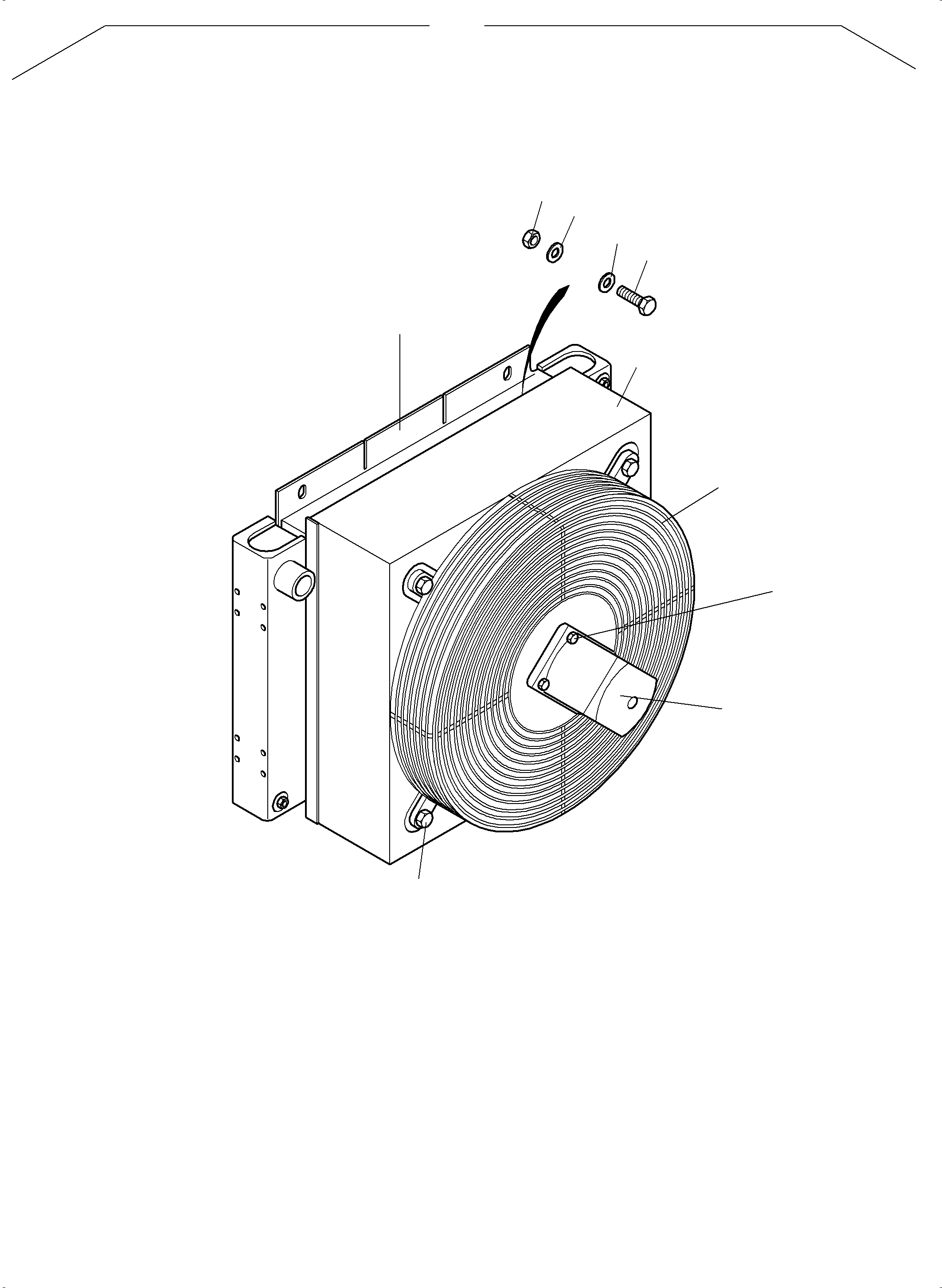Komatsu parts book diagram for PC8000-11 S/N 12117: FUEL COOLER