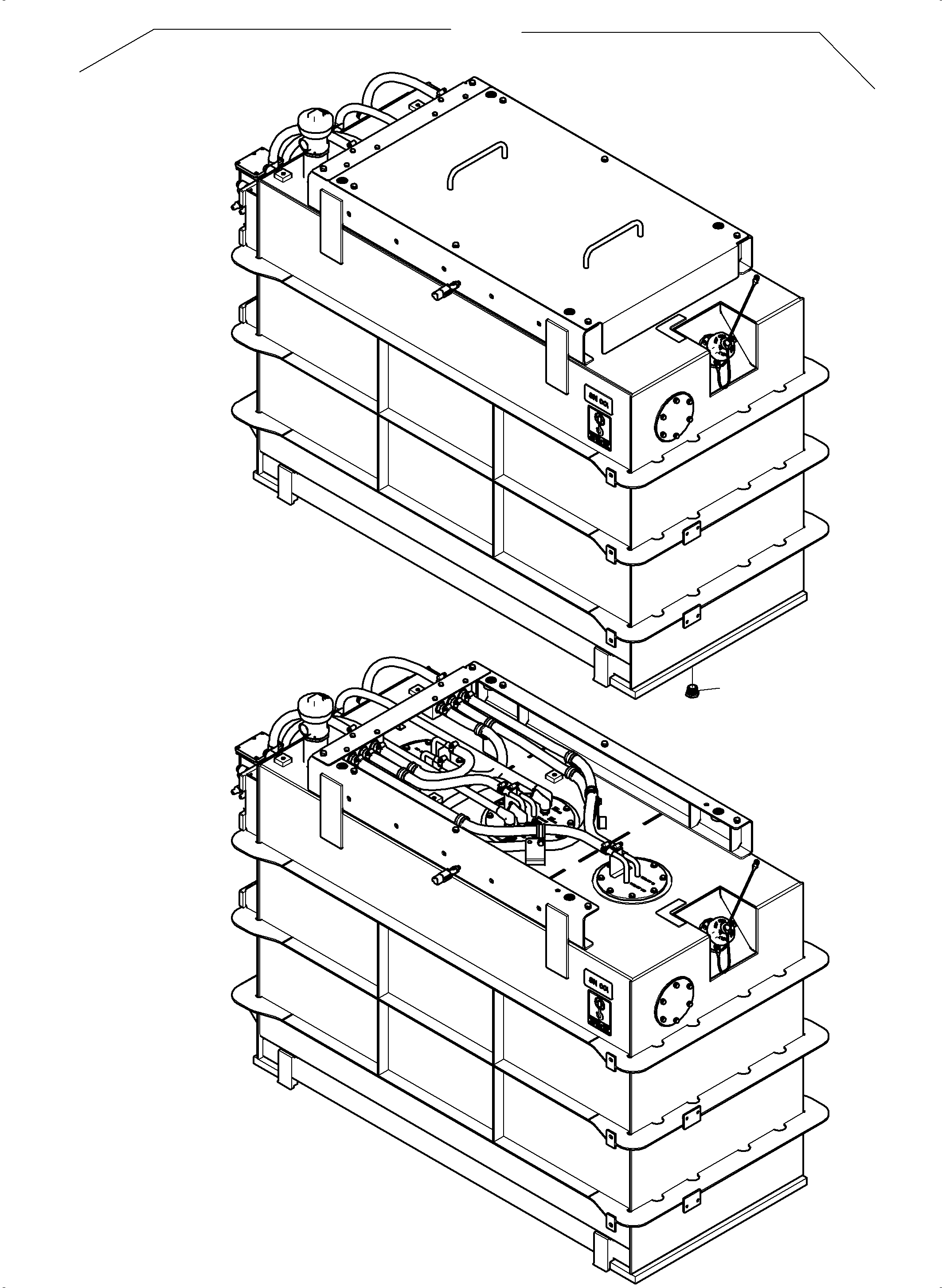 Komatsu parts book diagram for PC8000-11 S/N 12117: DEF TANK