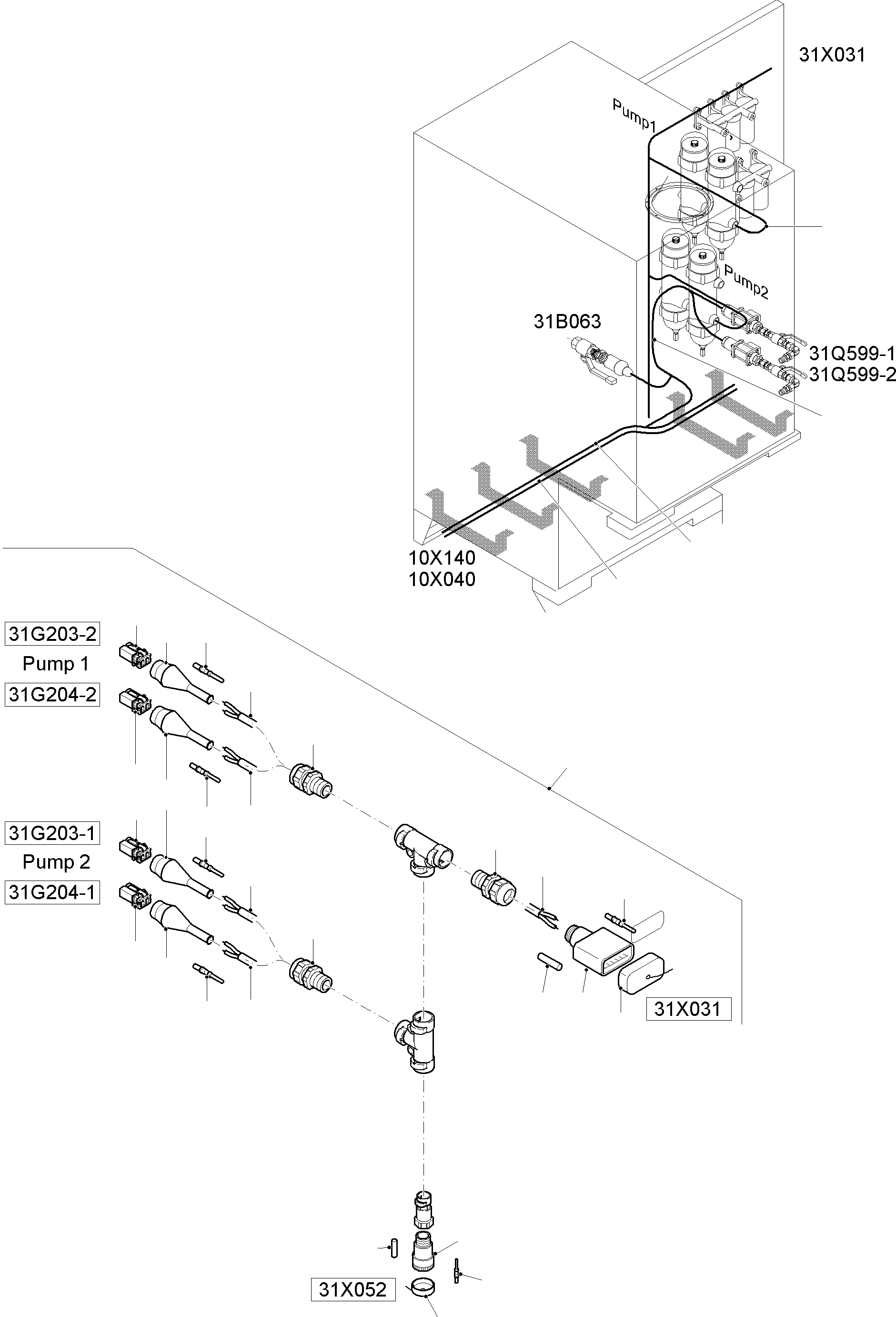 Komatsu parts book diagram for PC8000-11 S/N 12117: ELECTRIC FUEL TANK