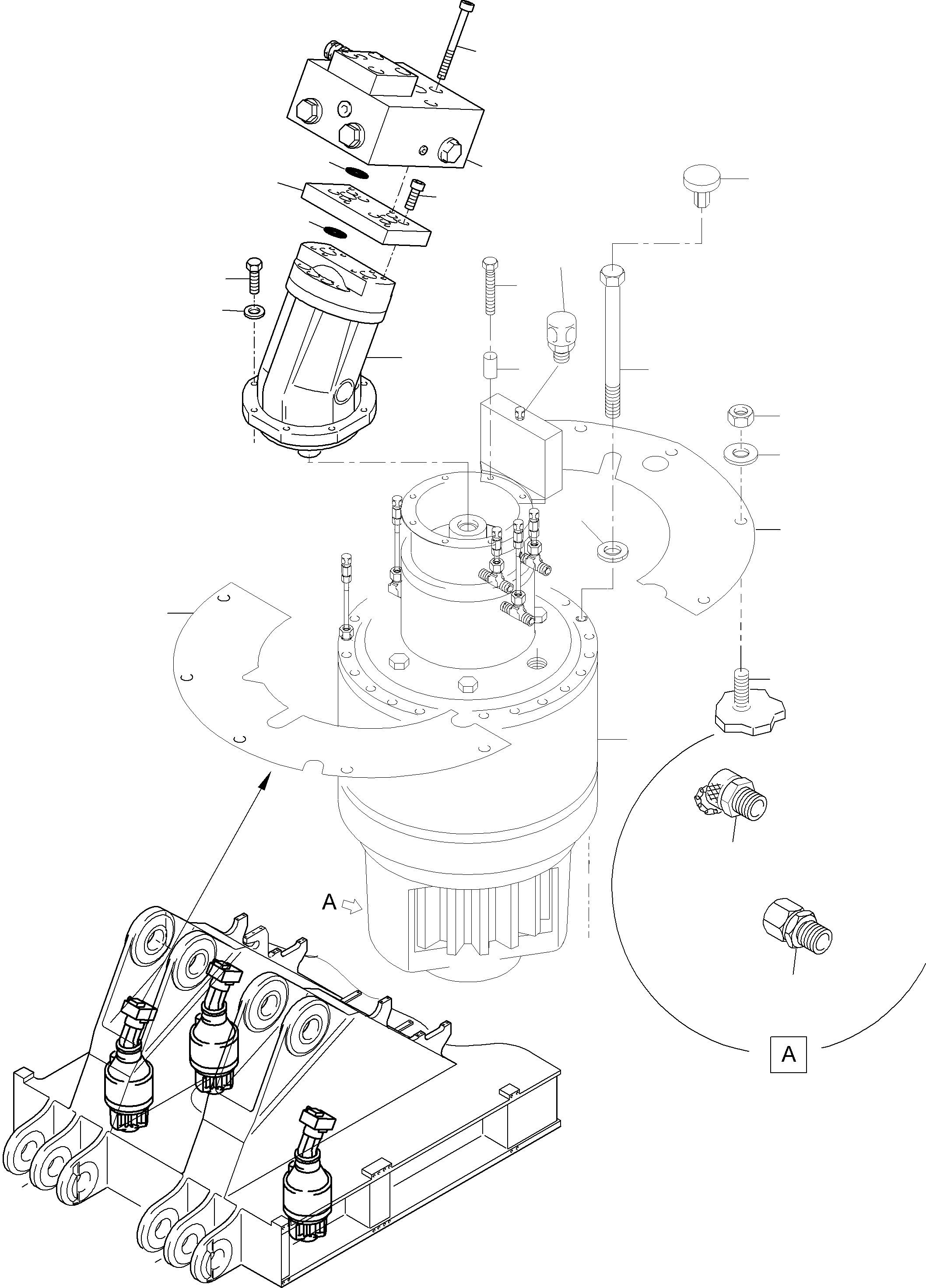 Excavators Mining Komatsu / PC8000-11 S/N 12117(G12117) / Slew Gear Arr.(213-1150 : 213-1150)