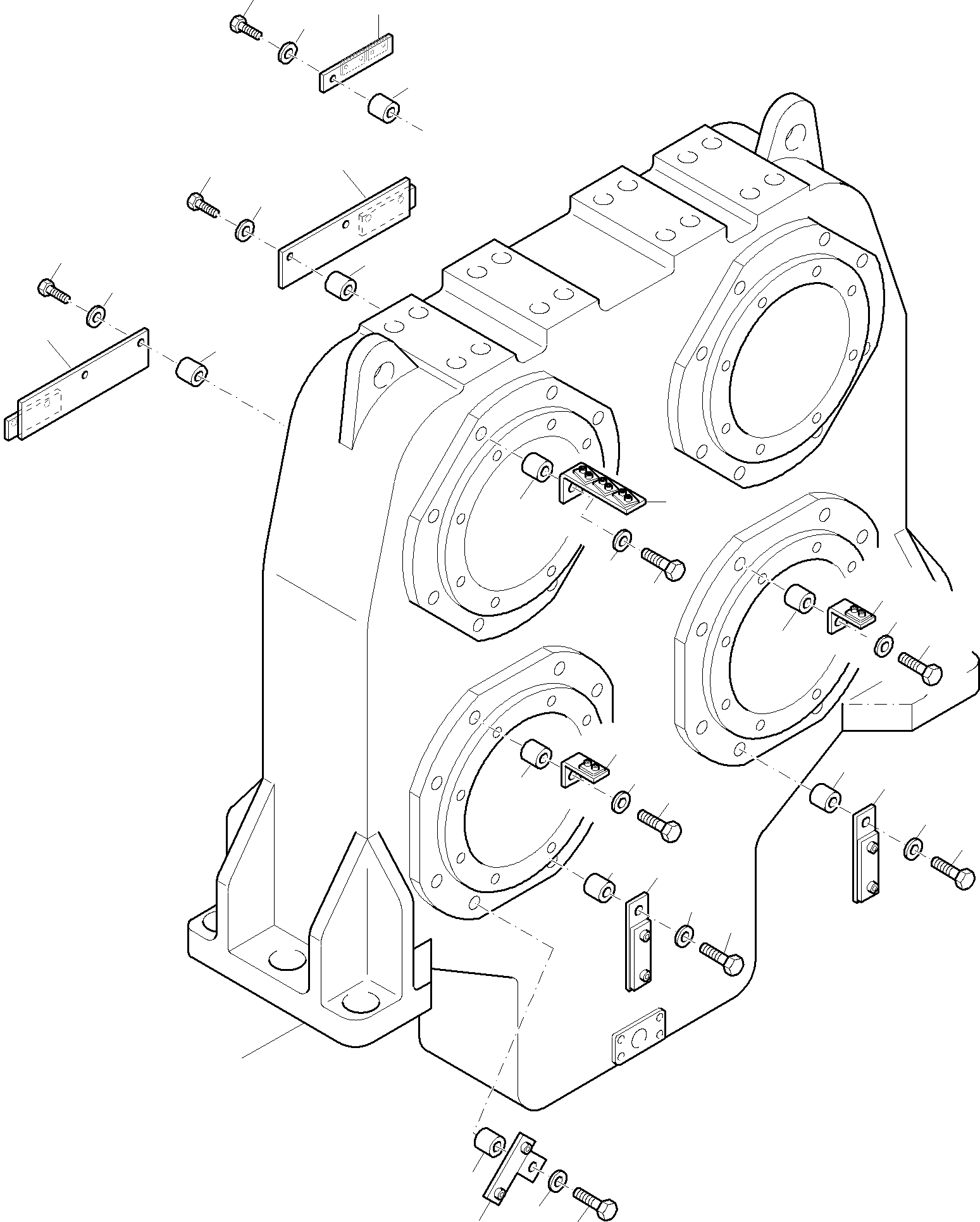 Komatsu parts book diagram for PC8000-11 S/N 12117: PUMP AND PDG  ARR.
