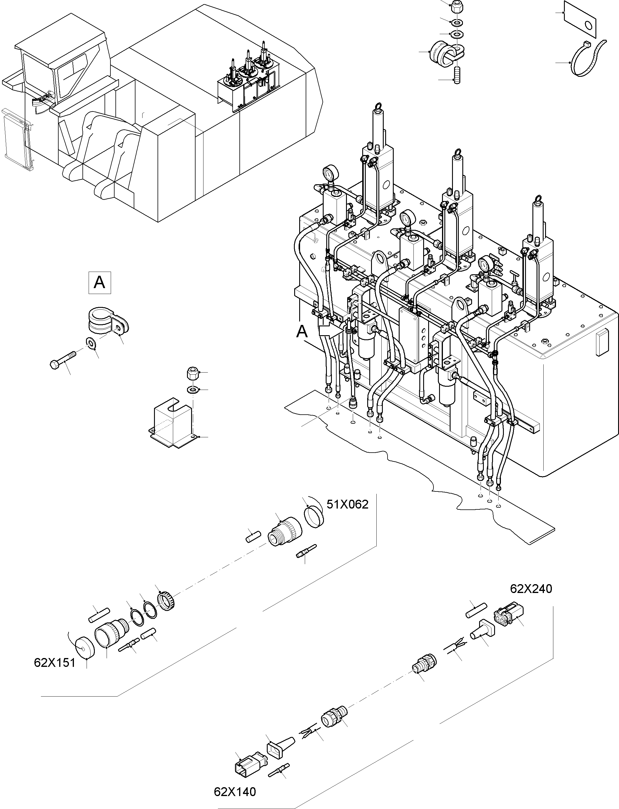 Komatsu parts book diagram for PC8000-11 S/N 12117: ELECTR. PARTS