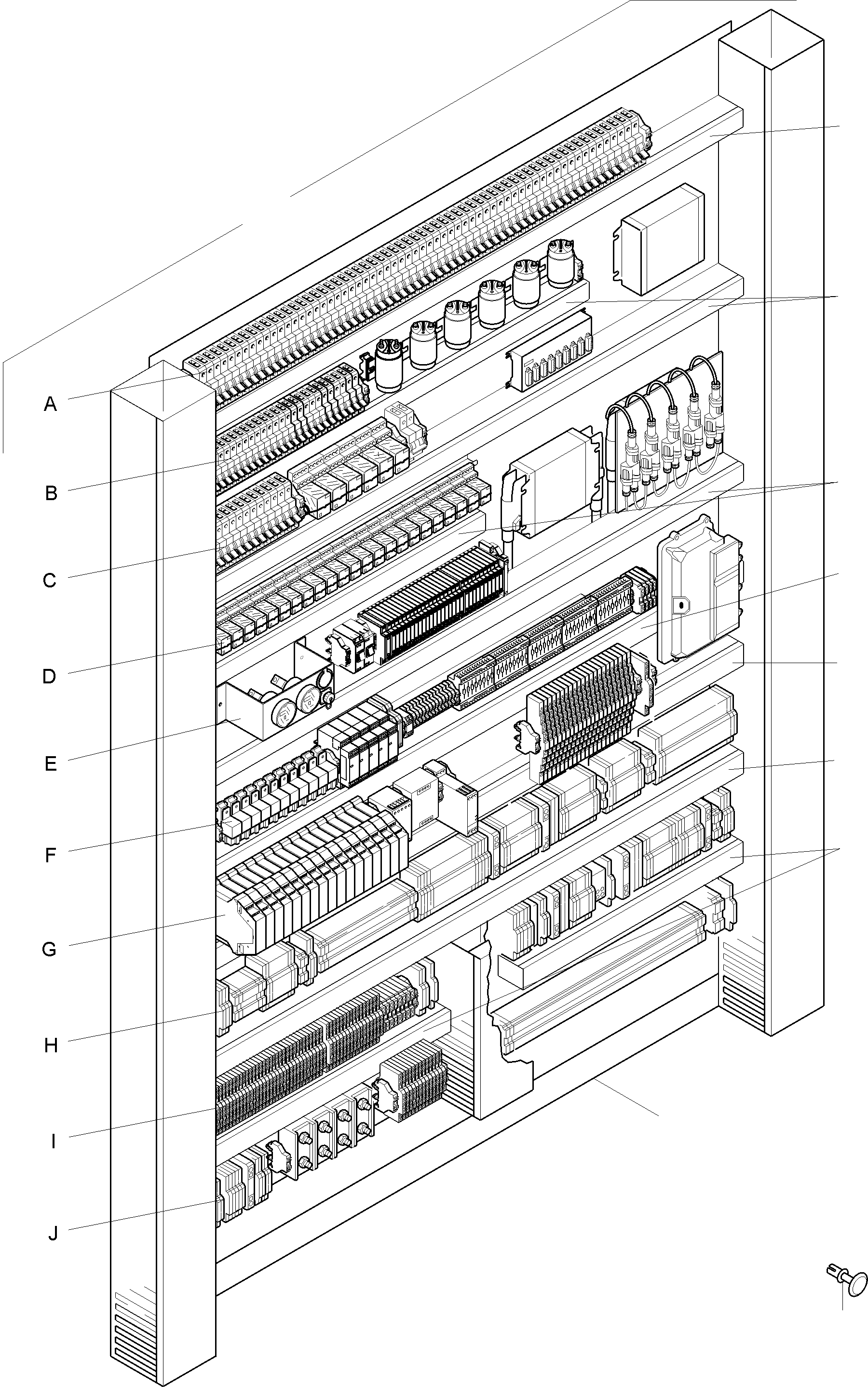 Komatsu parts book diagram for PC8000-11 S/N 12117: SWITCH FRAMING X2 ORT 11
