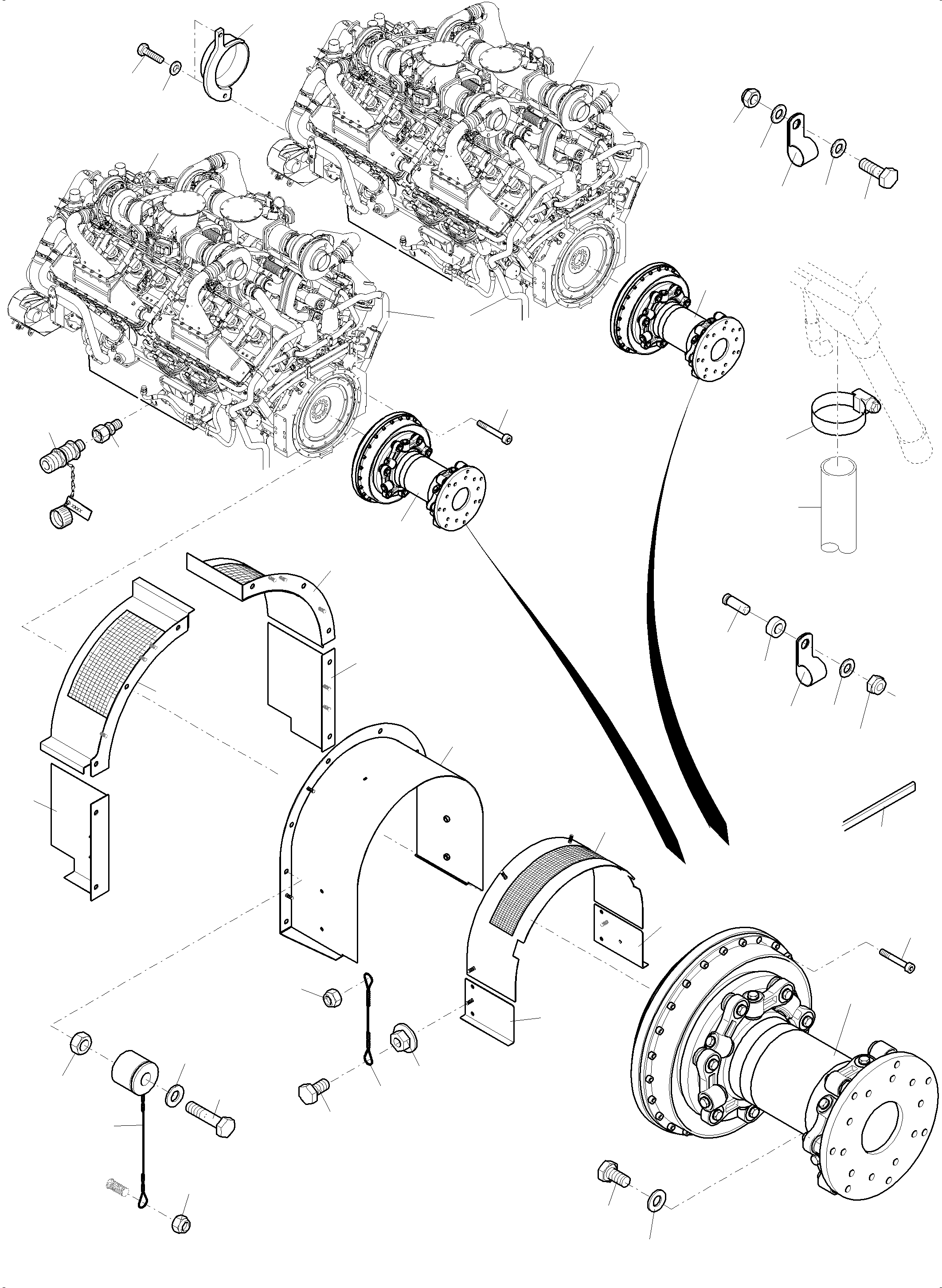Excavators Mining Komatsu / PC8000-11 S/N 12117(G12117) / Drive Arrangement(213-1210 : 213-1210)