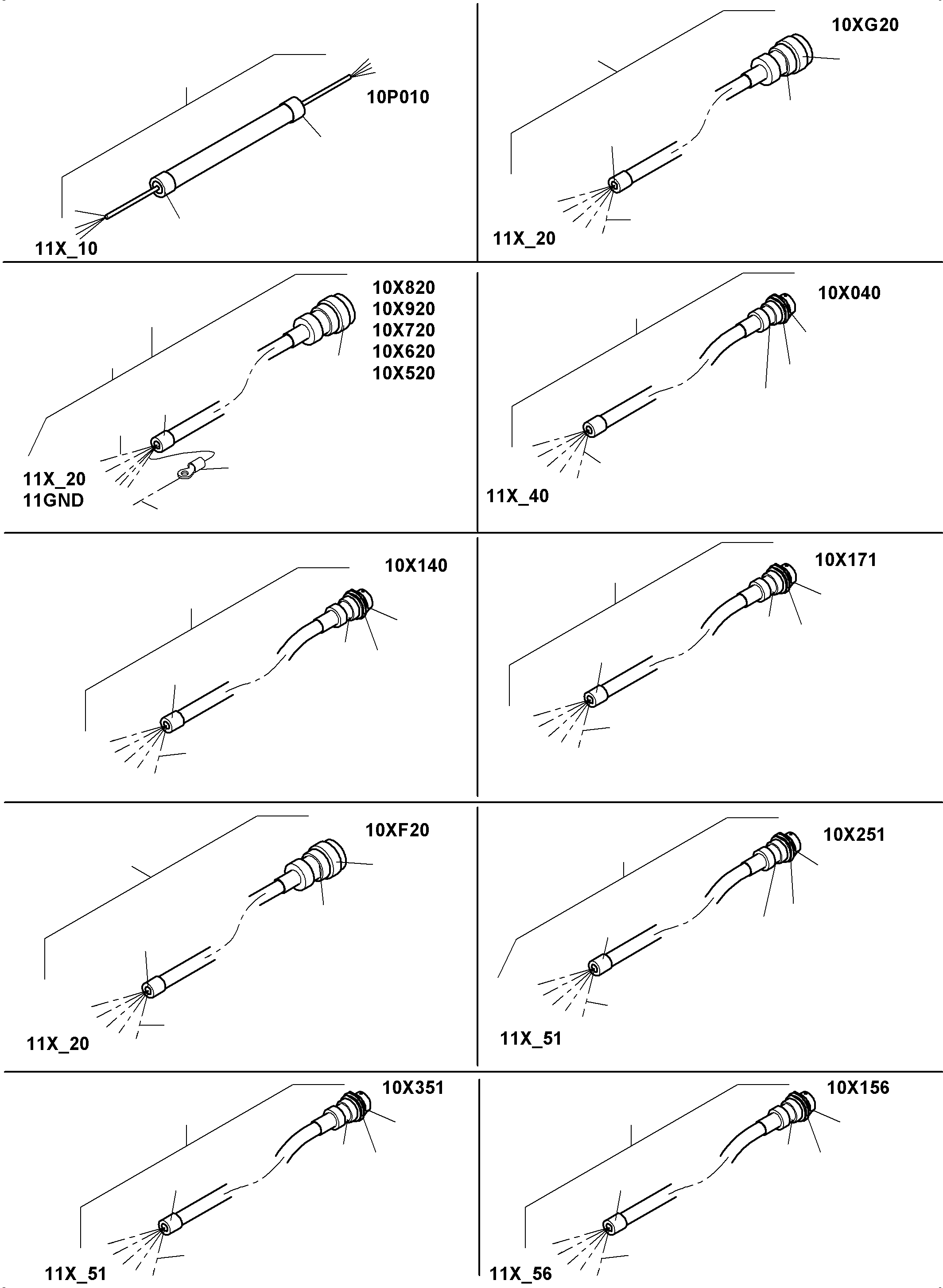 Komatsu parts book diagram for PC8000-11 S/N 12117: CABLE - CAB SUPPORT