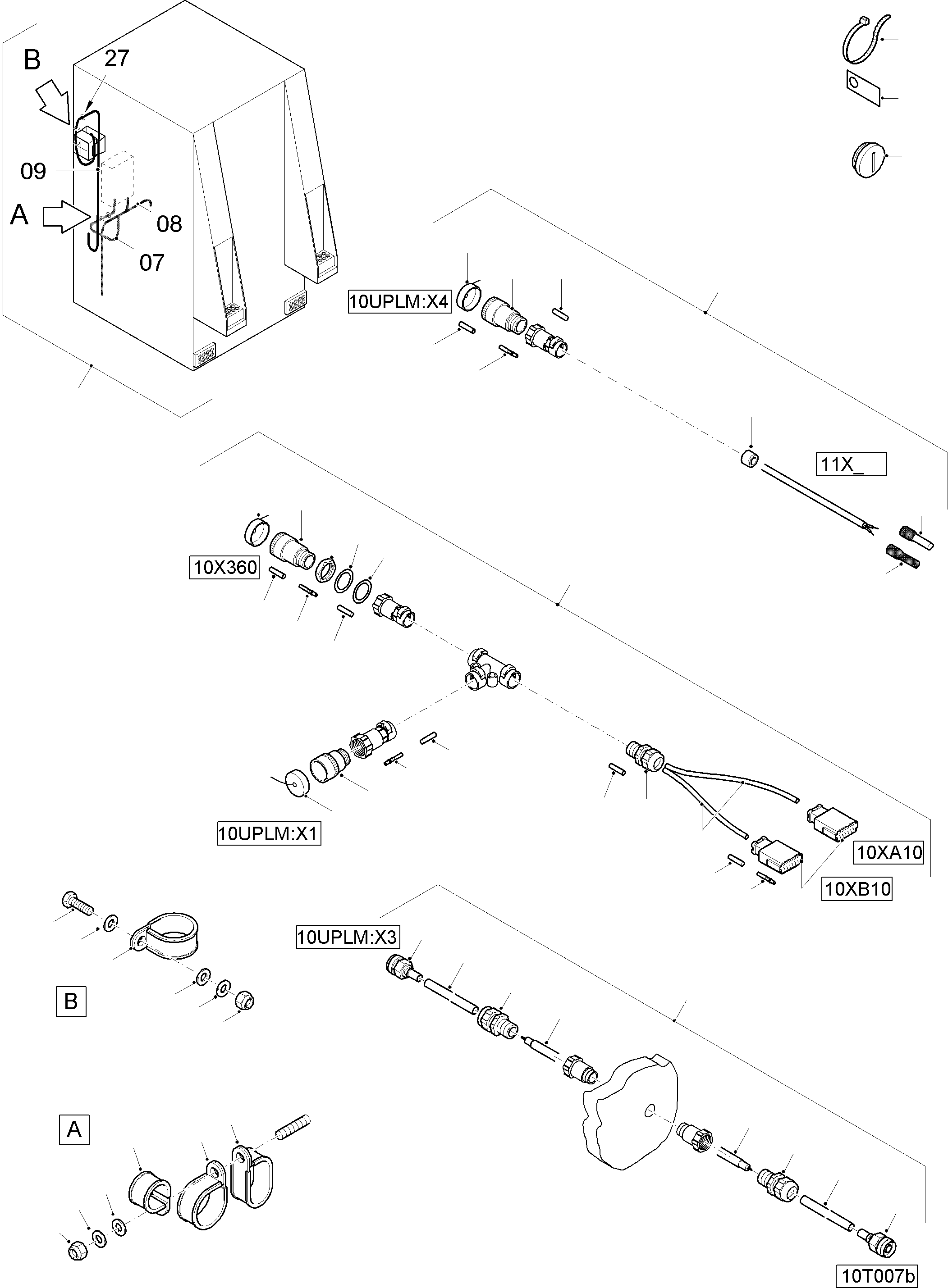 Komatsu parts book diagram for PC8000-11 S/N 12117: PARTS TEILE PAYLOAD MEASUREMENT (PLM)