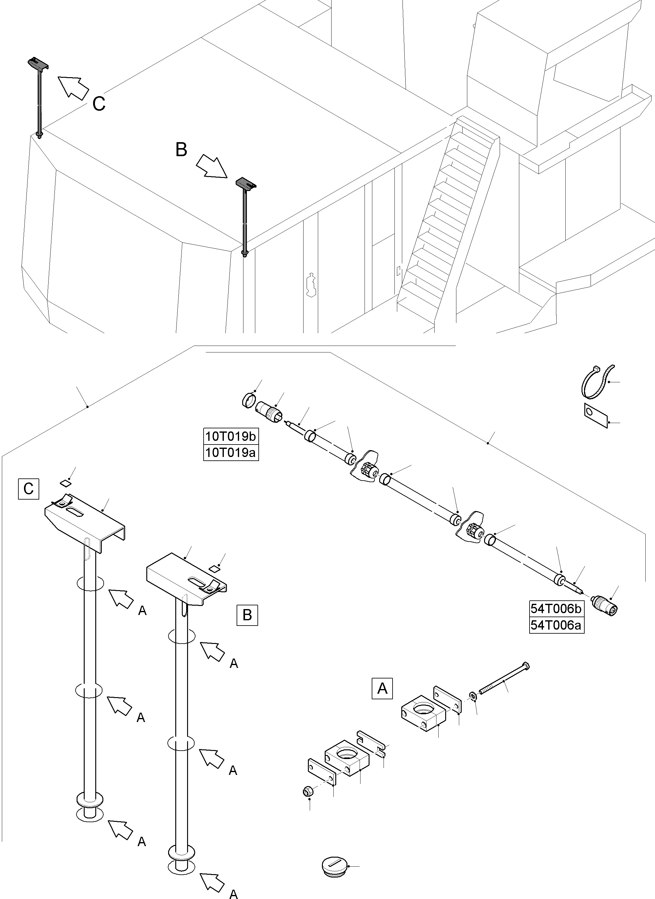 Komatsu parts book diagram for PC8000-11 S/N 12117: PARTS TEILE PAYLOAD MEASUREMENT (PLM)