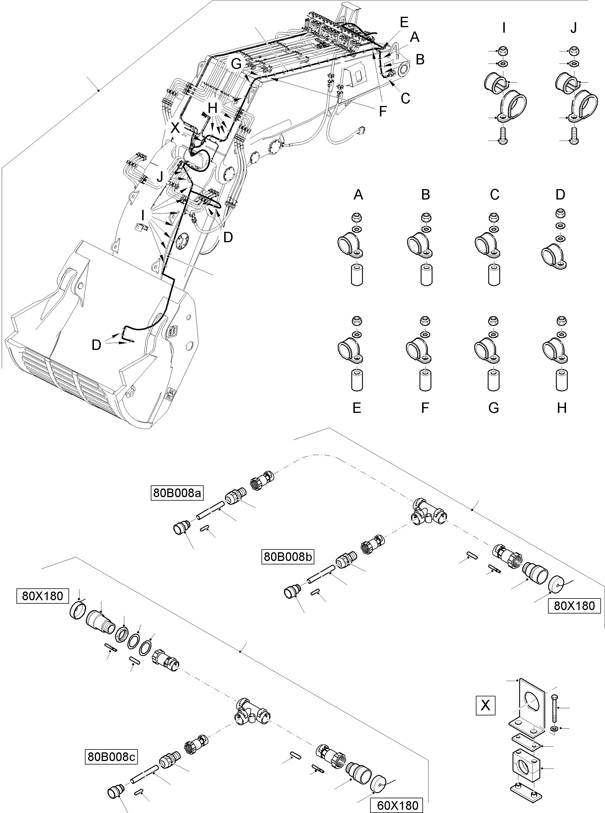 Komatsu parts book diagram for PC8000-11 S/N 12117: PARTS TEILE PAYLOAD MEASUREMENT (PLM)