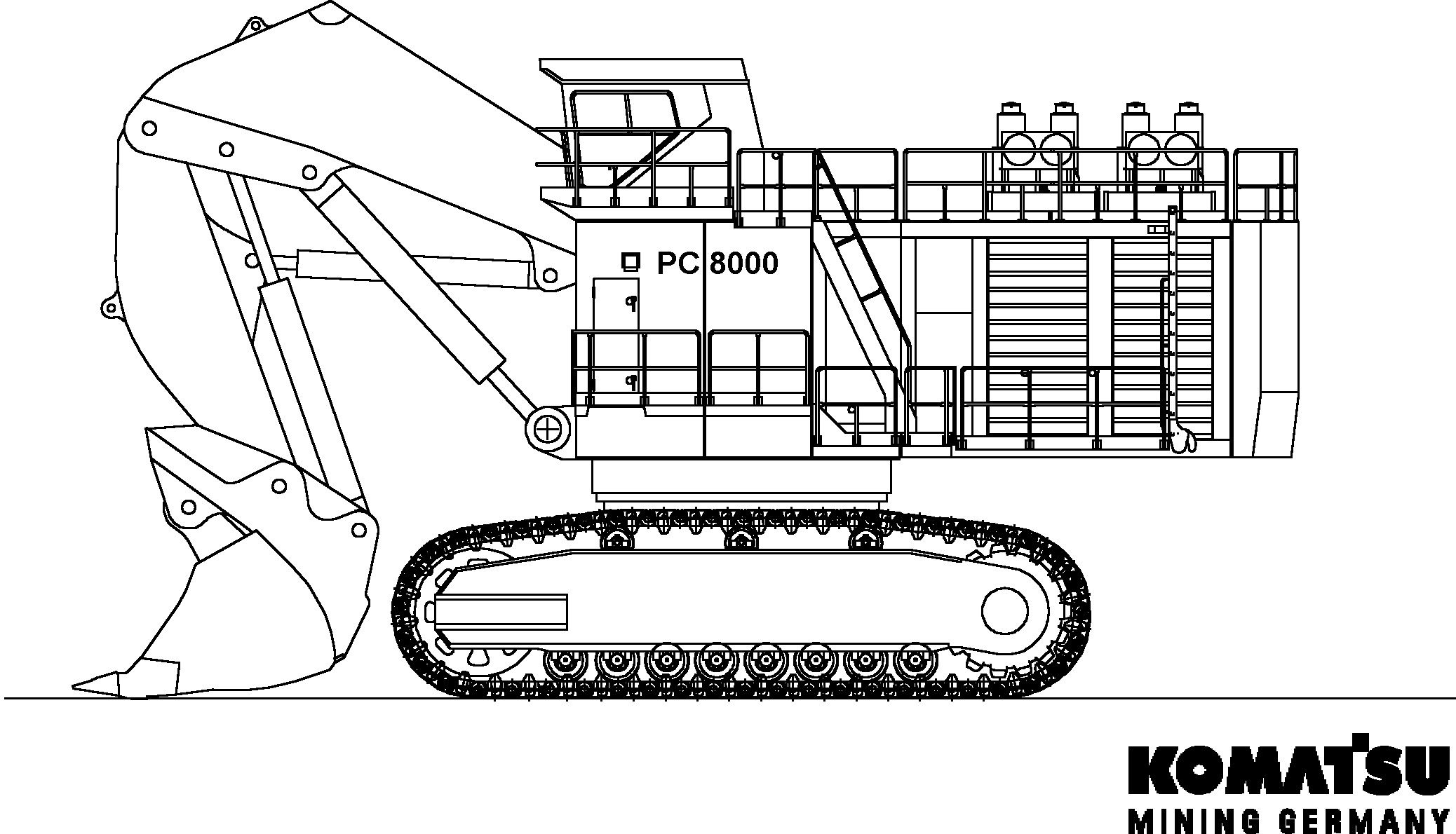 Excavators Mining Komatsu / PC8000-11 S/N 12118(G12118)
