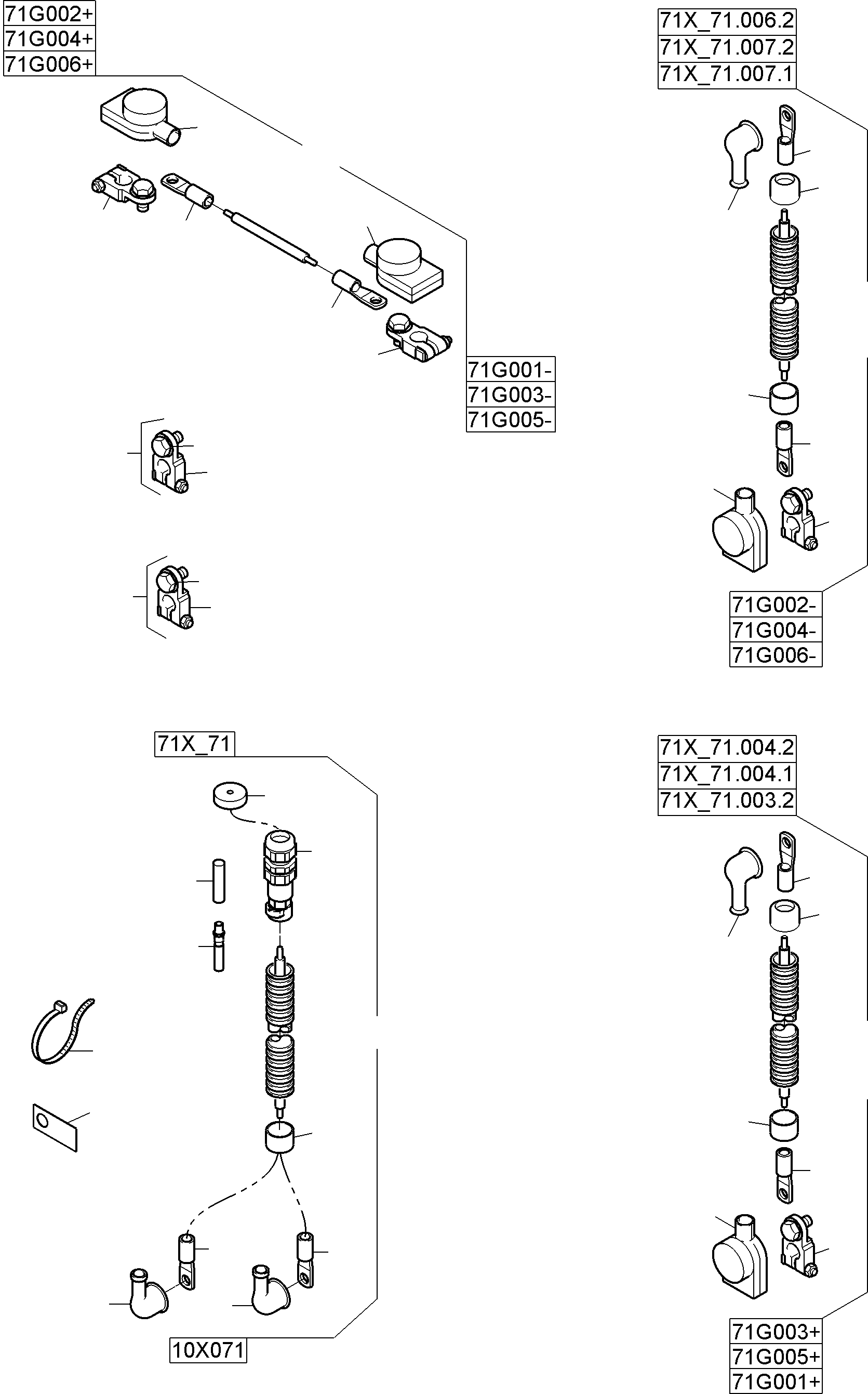 Komatsu parts book diagram for PC8000-11 S/N 12118: BATTERIES WITH CABLES