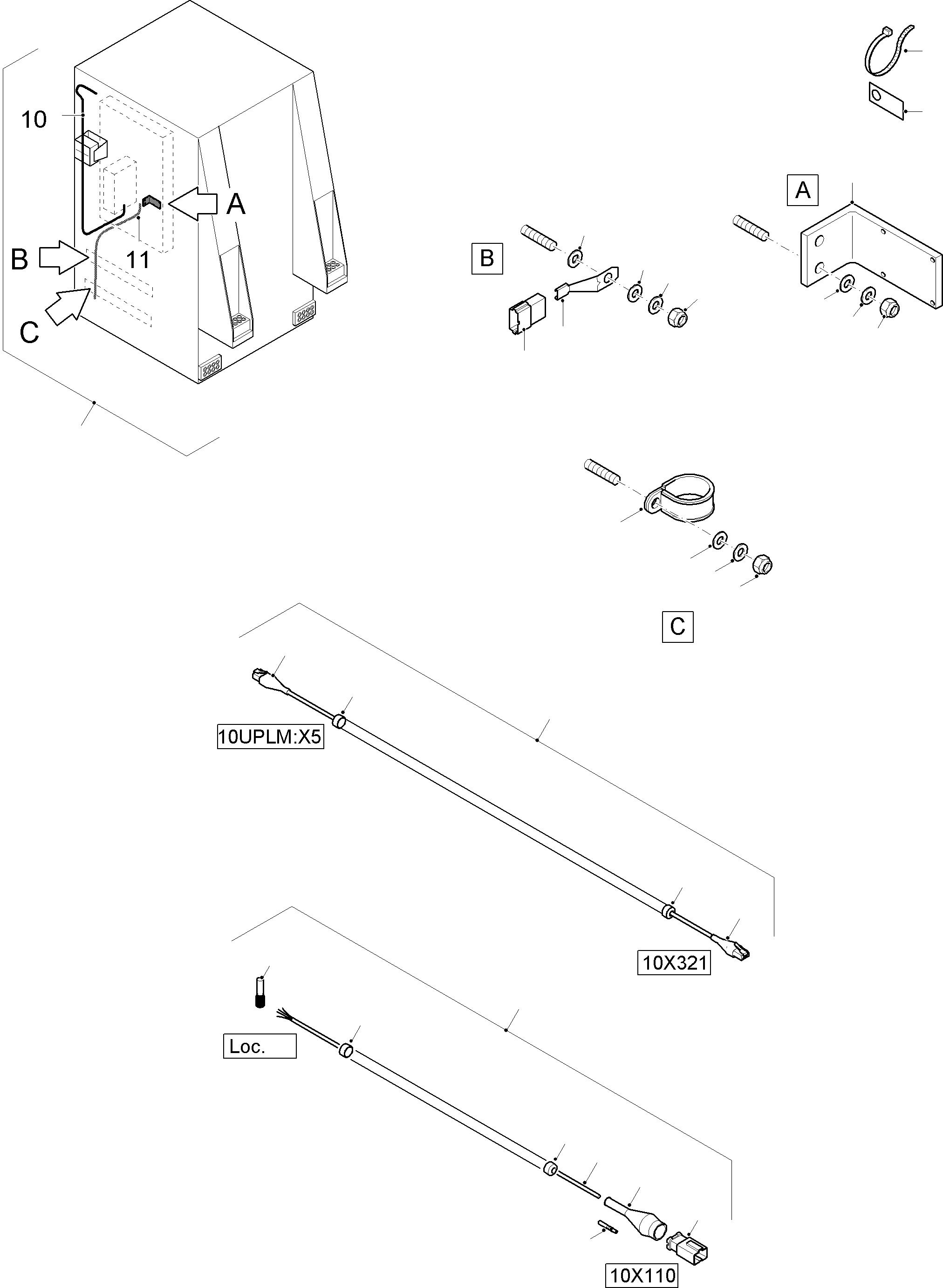 Komatsu parts book diagram for PC8000-11 S/N 12118: PARTS TEILE PAYLOAD MEASUREMENT (PLM)