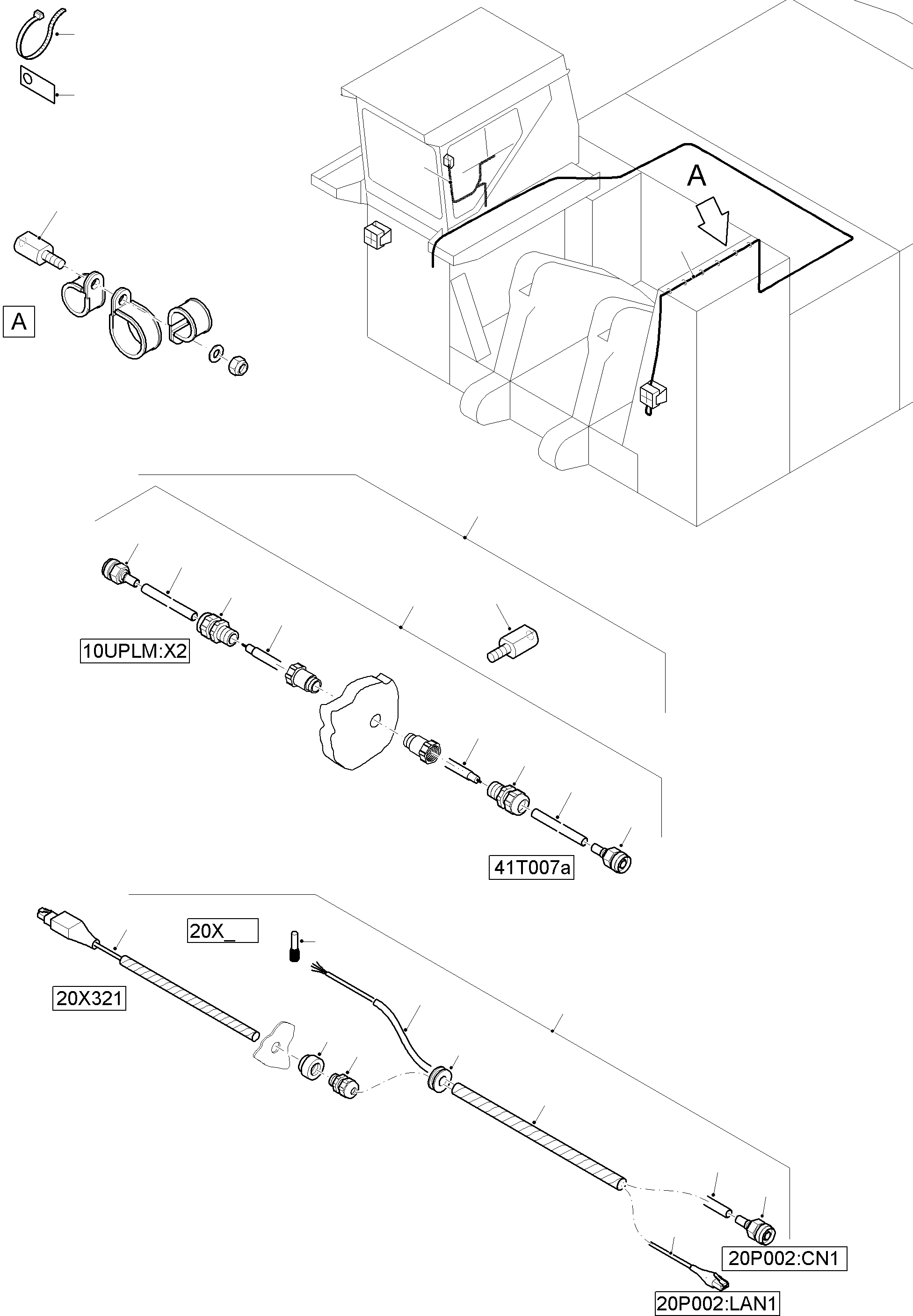 Komatsu parts book diagram for PC8000-11 S/N 12118: PARTS TEILE PAYLOAD MEASUREMENT (PLM)
