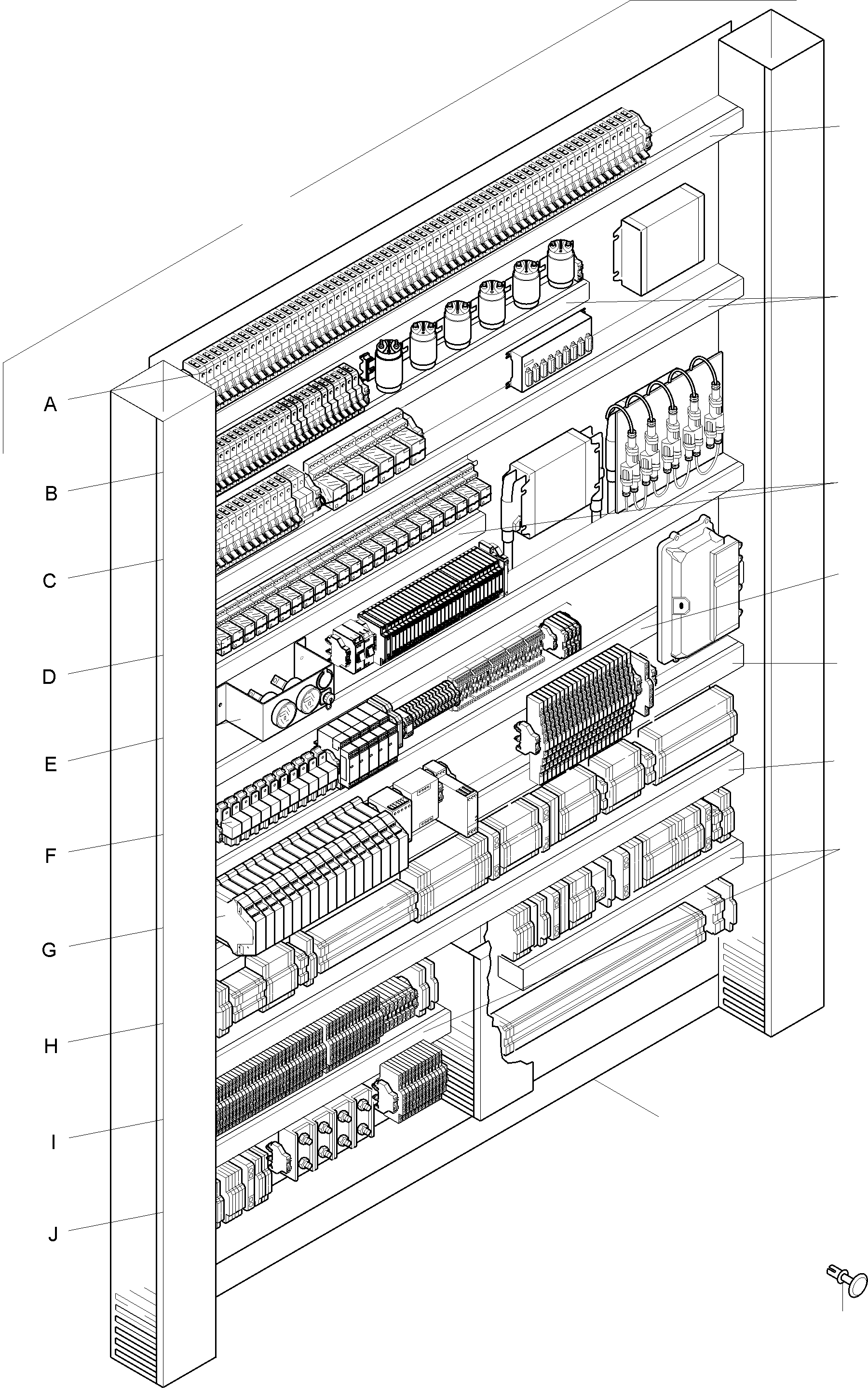Komatsu parts book diagram for PC8000-11 S/N 12118: SWITCH FRAMING X2 ORT 11