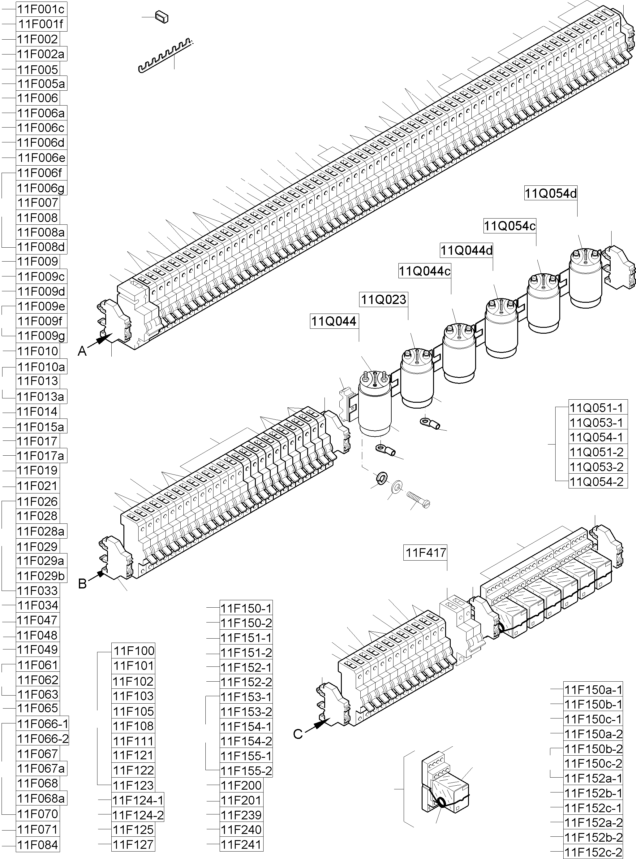 Komatsu parts book diagram for PC8000-11 S/N 12118: SWITCH FRAMING X2 ORT 11